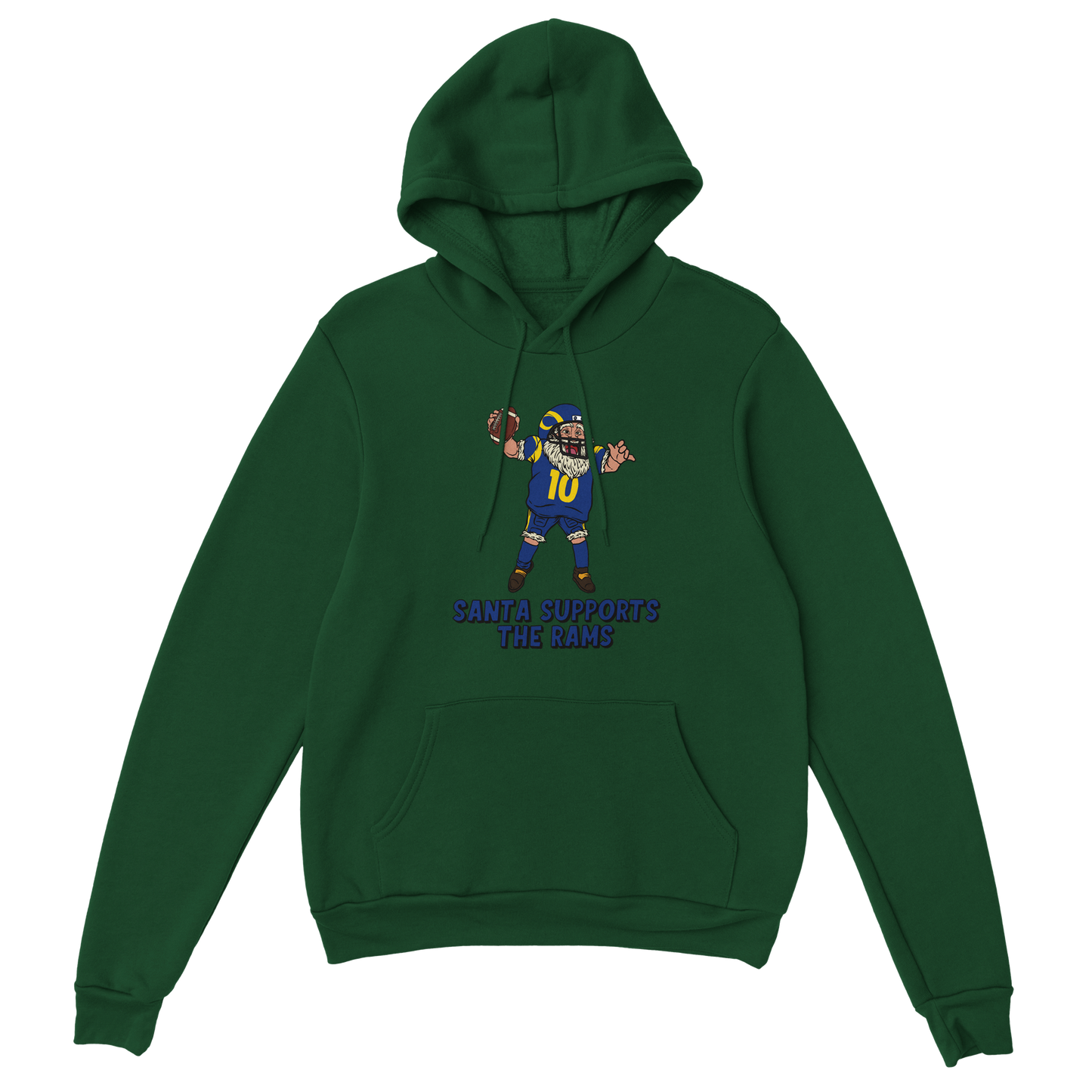 Los Angeles Rams Unisex Pullover Santa Hoodie