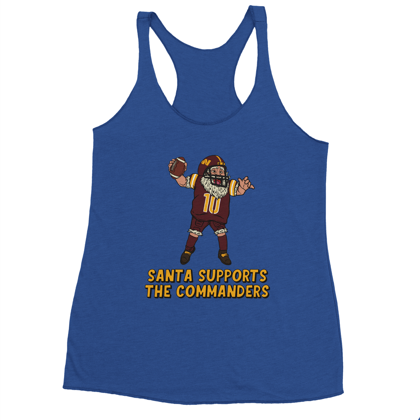 Washington Commanders Women's Racerback Santa Tank Top