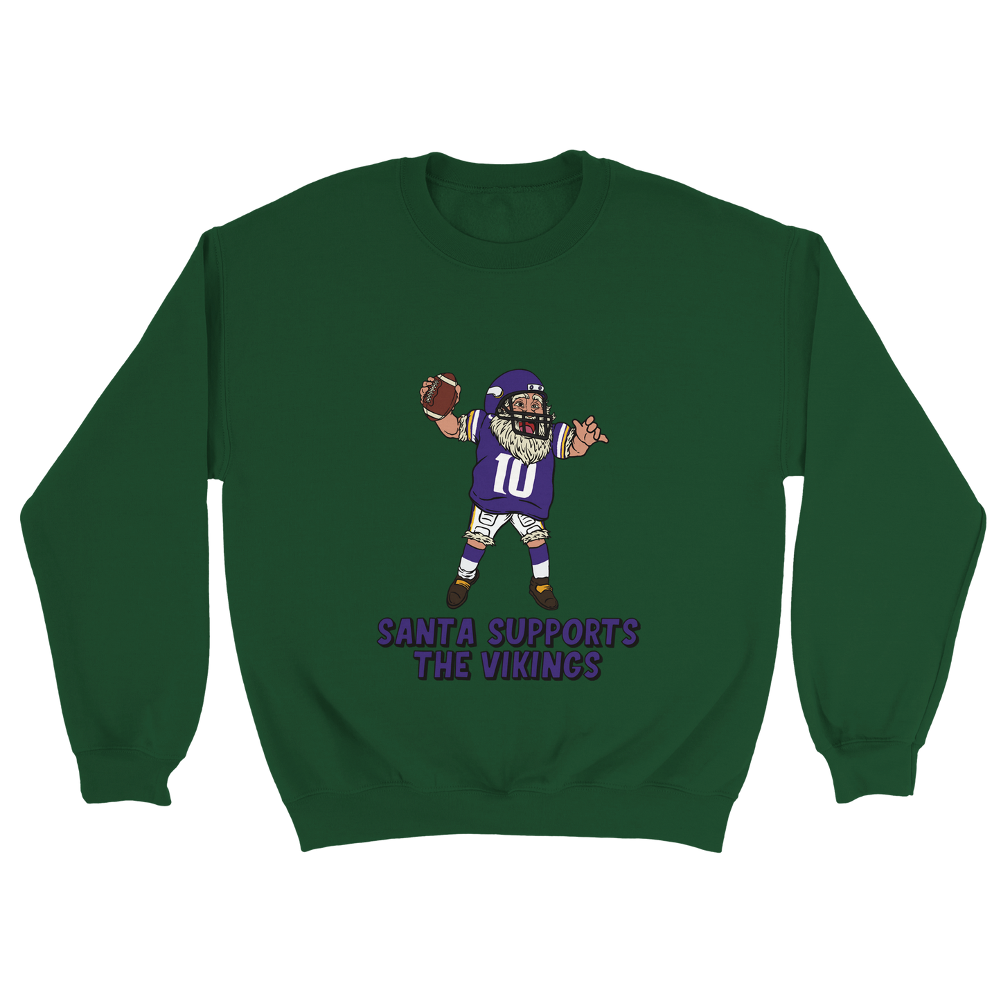 Minnesota Vikings Unisex Crewneck Santa Sweatshirt