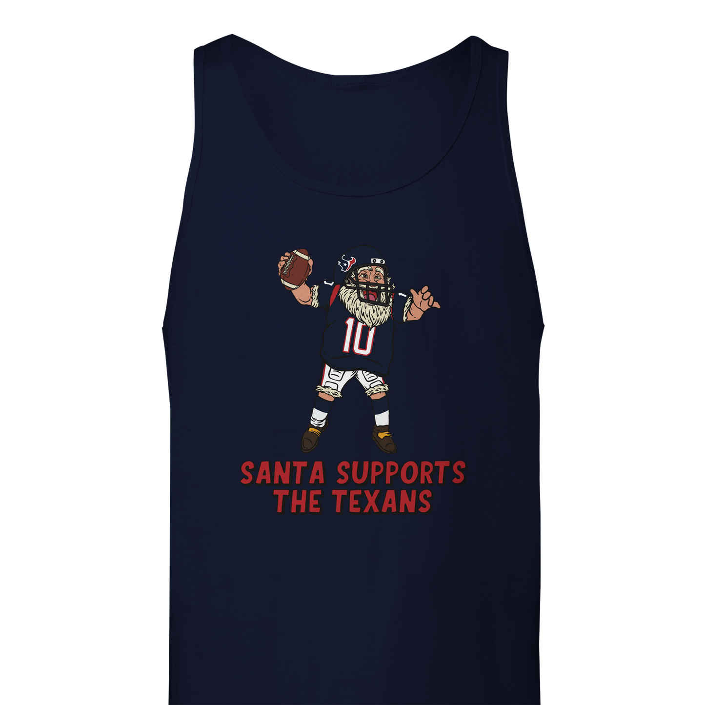 Houston Texans Unisex Santa Tank Top