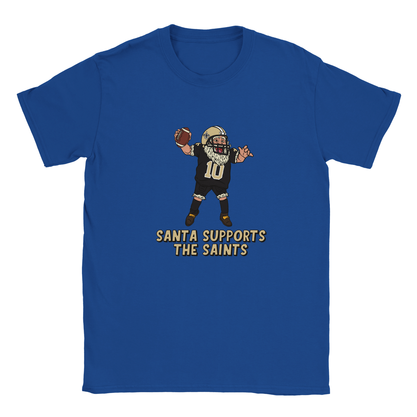 New Orleans Saints Kids Crewneck Santa T-shirt