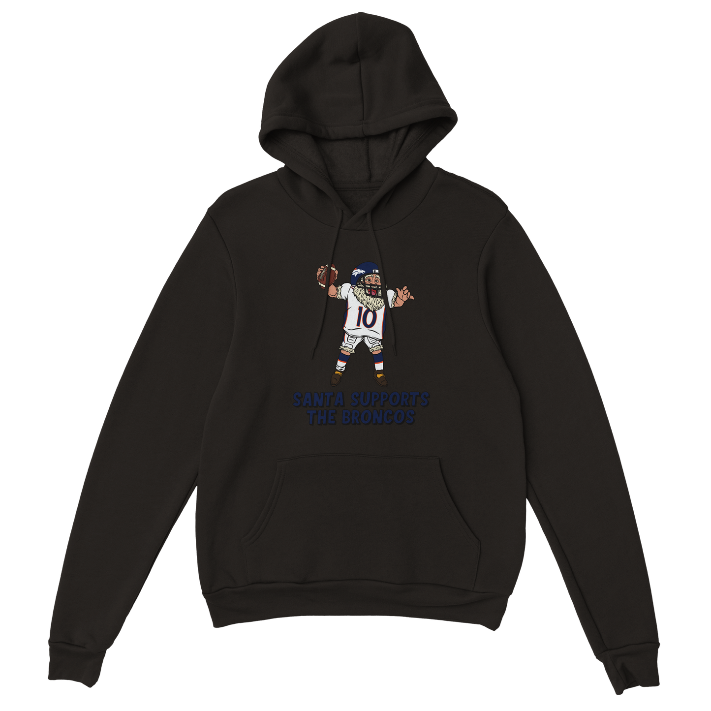 Denver Broncos Unisex Pullover Santa Hoodie