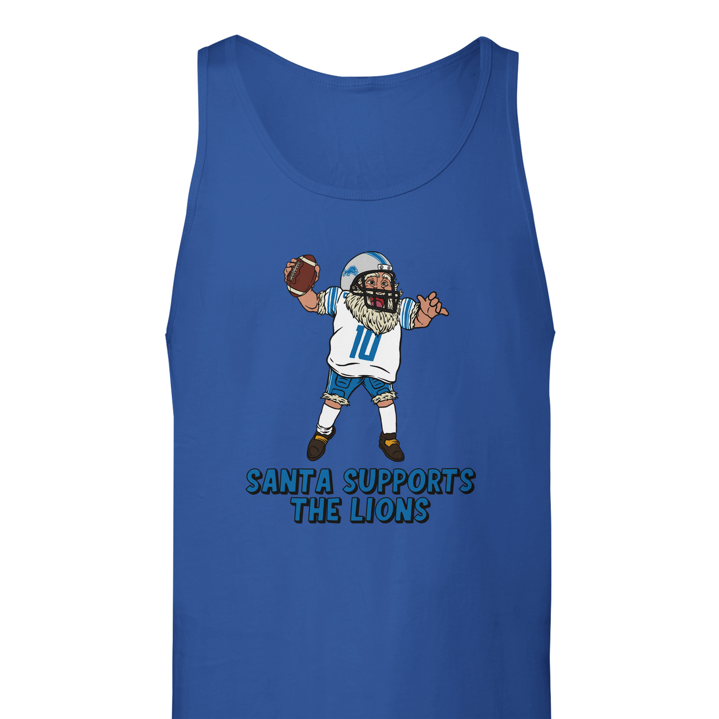 Detroit Lions Unisex Santa Tank Top