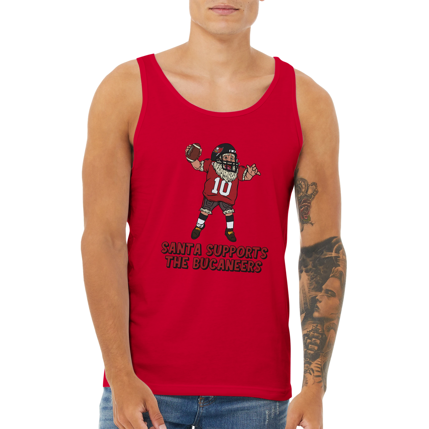 Tampa Bay Buccaneers Unisex Santa Tank Top