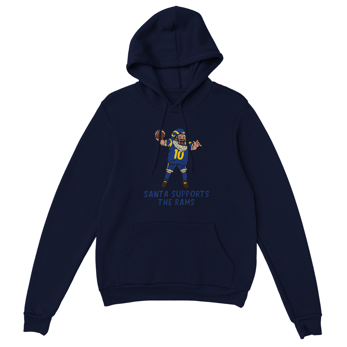 Los Angeles Rams Unisex Pullover Santa Hoodie