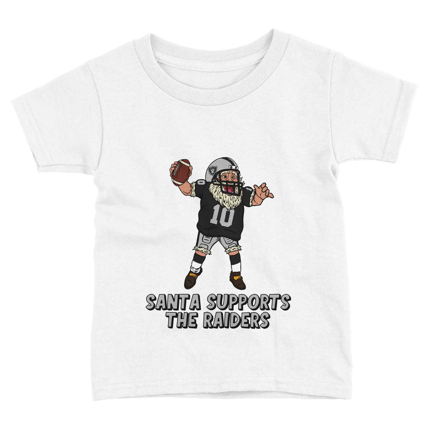 Las Vegas Raiders Toddler Fine Jersey Santa T-Shirt