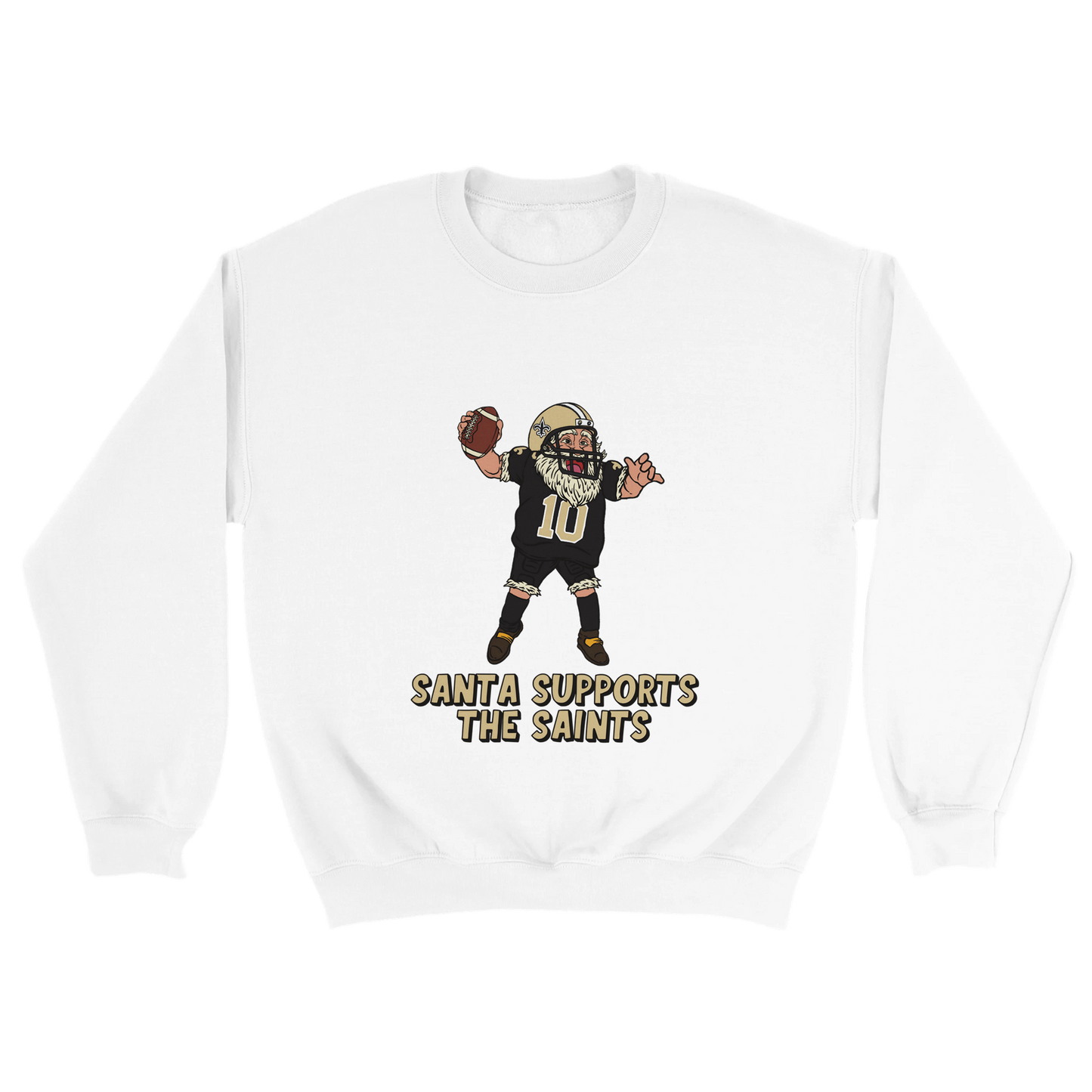 New Orleans Saints Unisex Crewneck Santa Sweatshirt