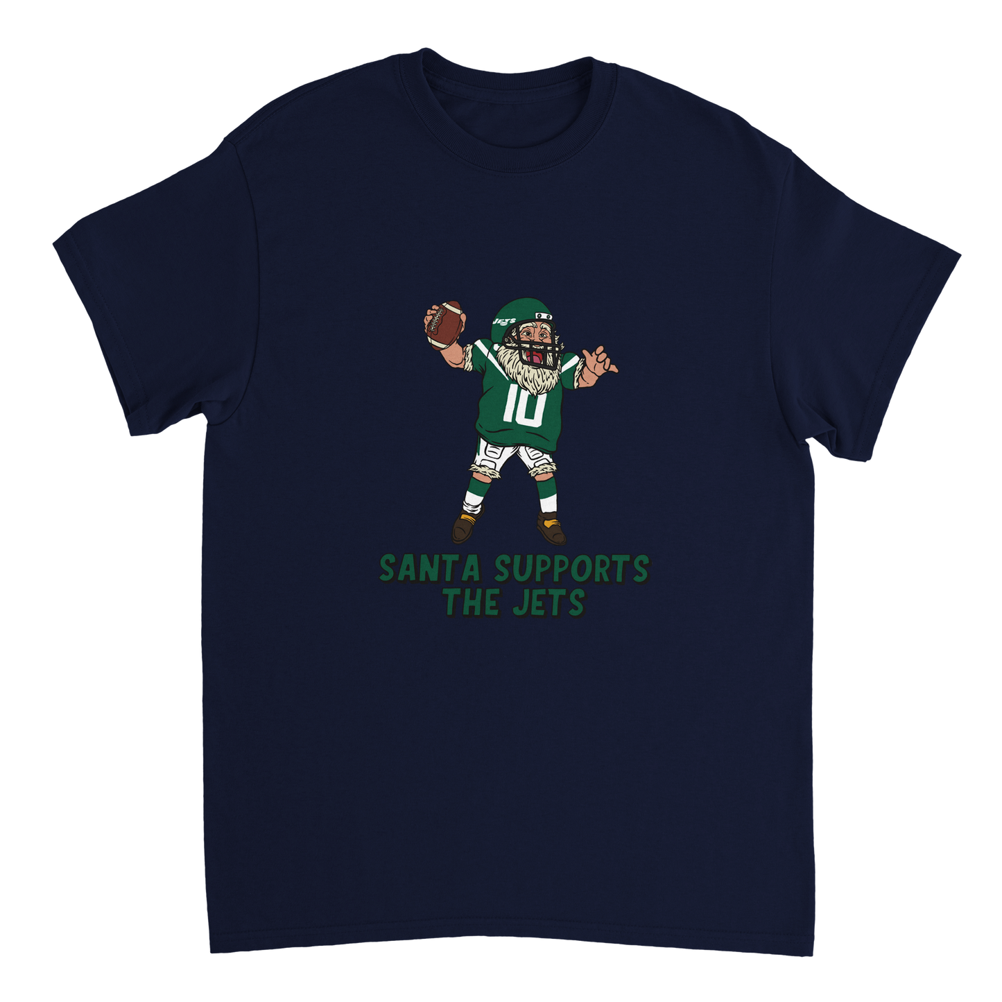 New York Jets Unisex Crewneck Santa T-shirt