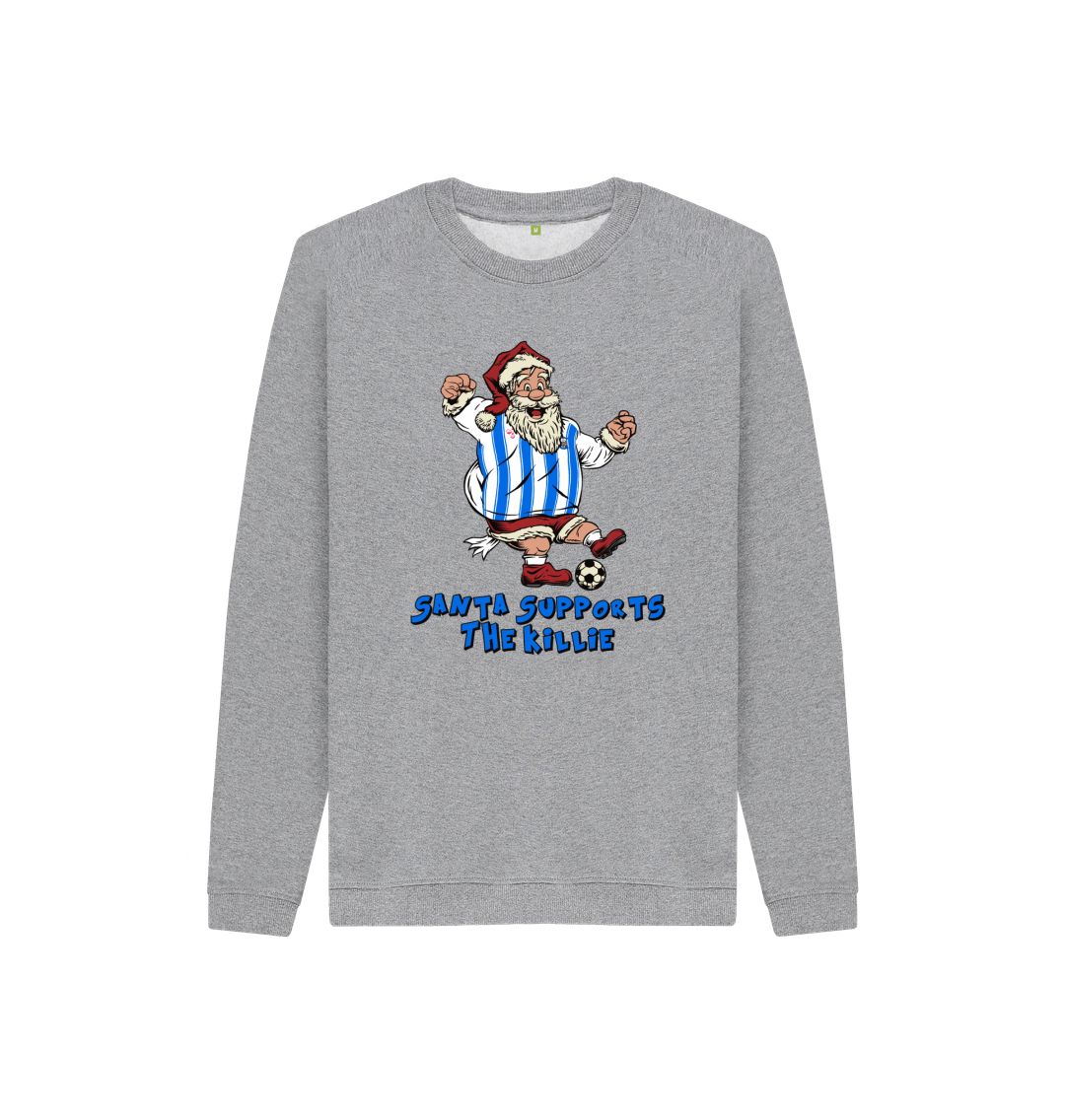 Athletic Grey Kilmarnock Kids Santa Jumper