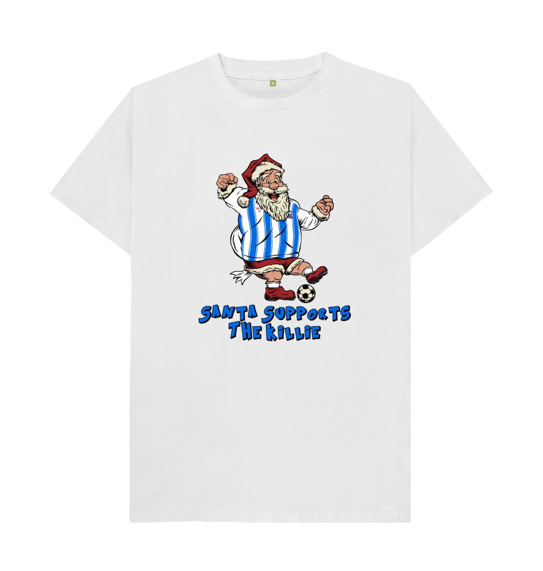 White Kilmarnock Men's Santa T-shirt