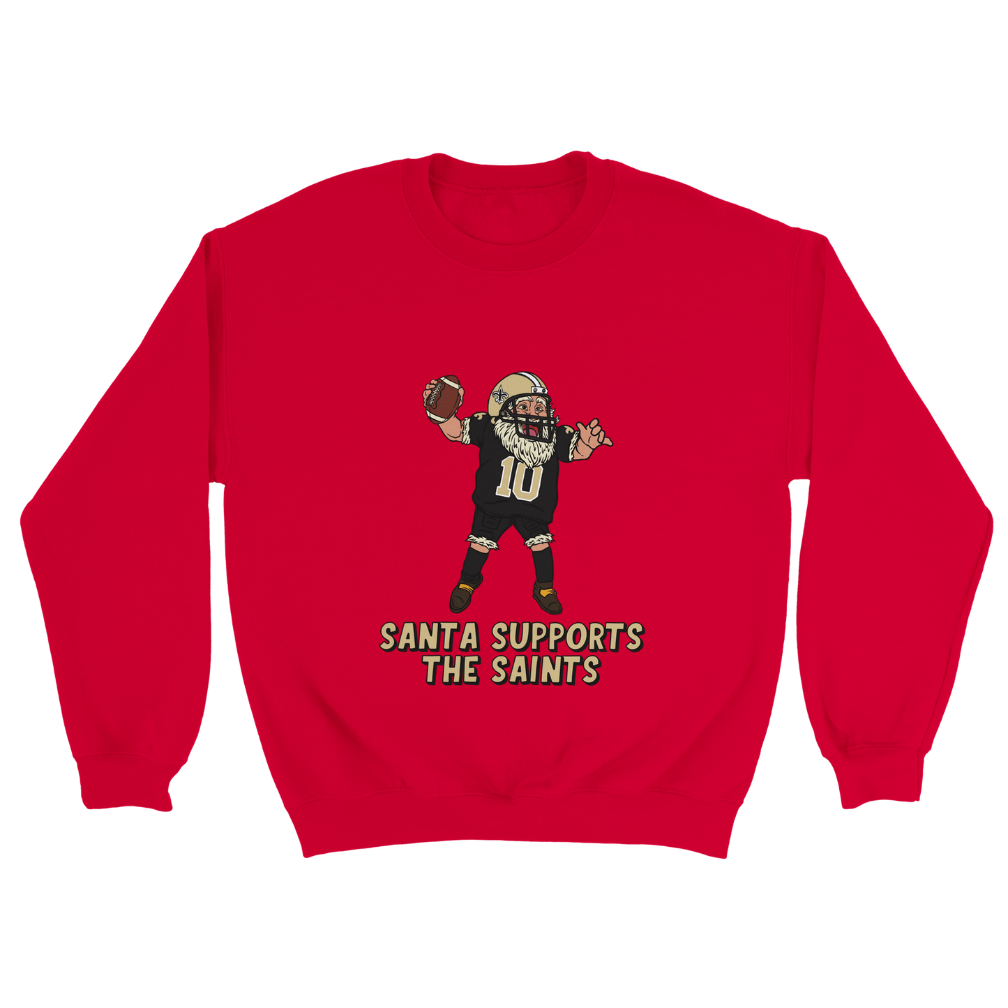 New Orleans Saints Unisex Crewneck Santa Sweatshirt