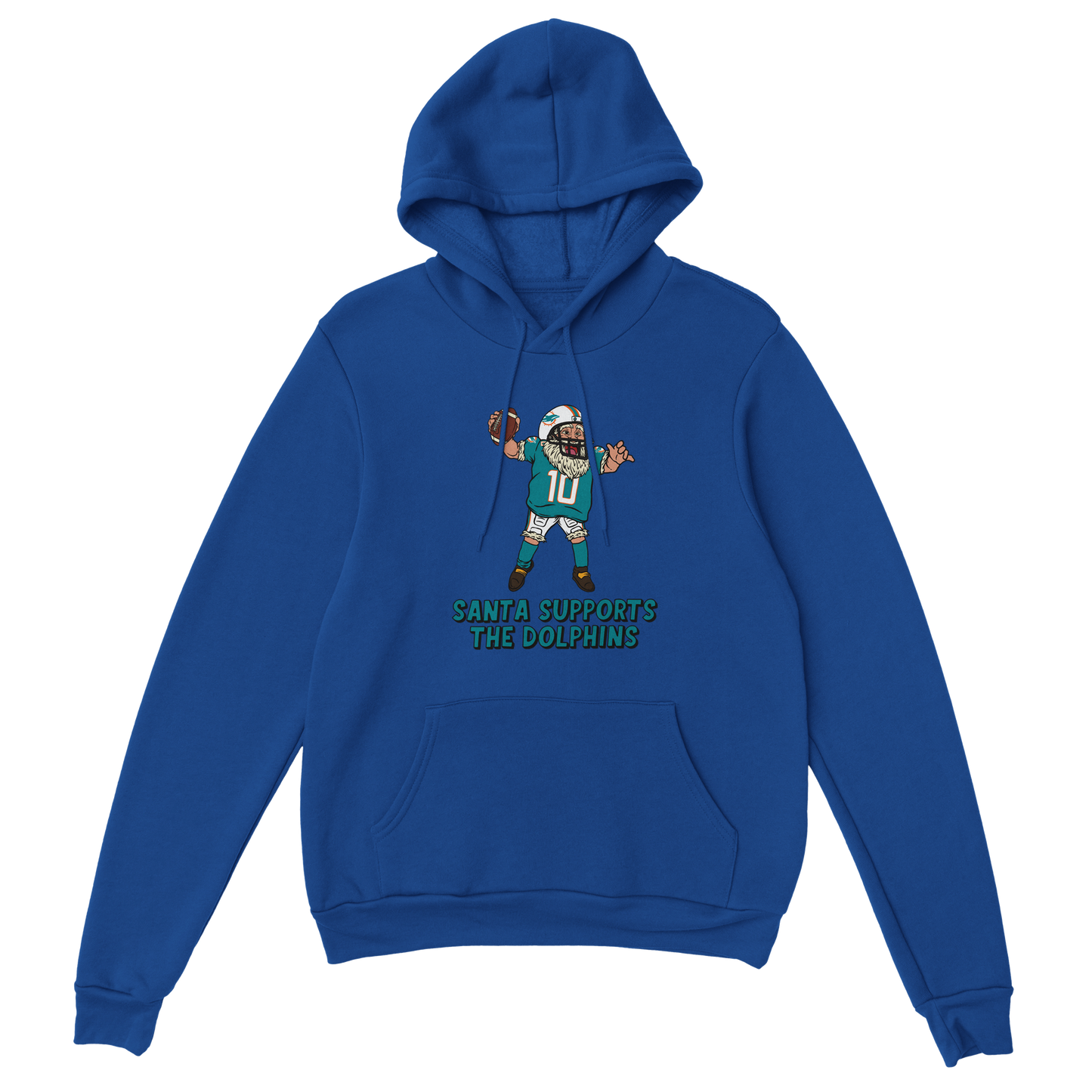 Miami Dolphins Unisex Pullover Santa Hoodie