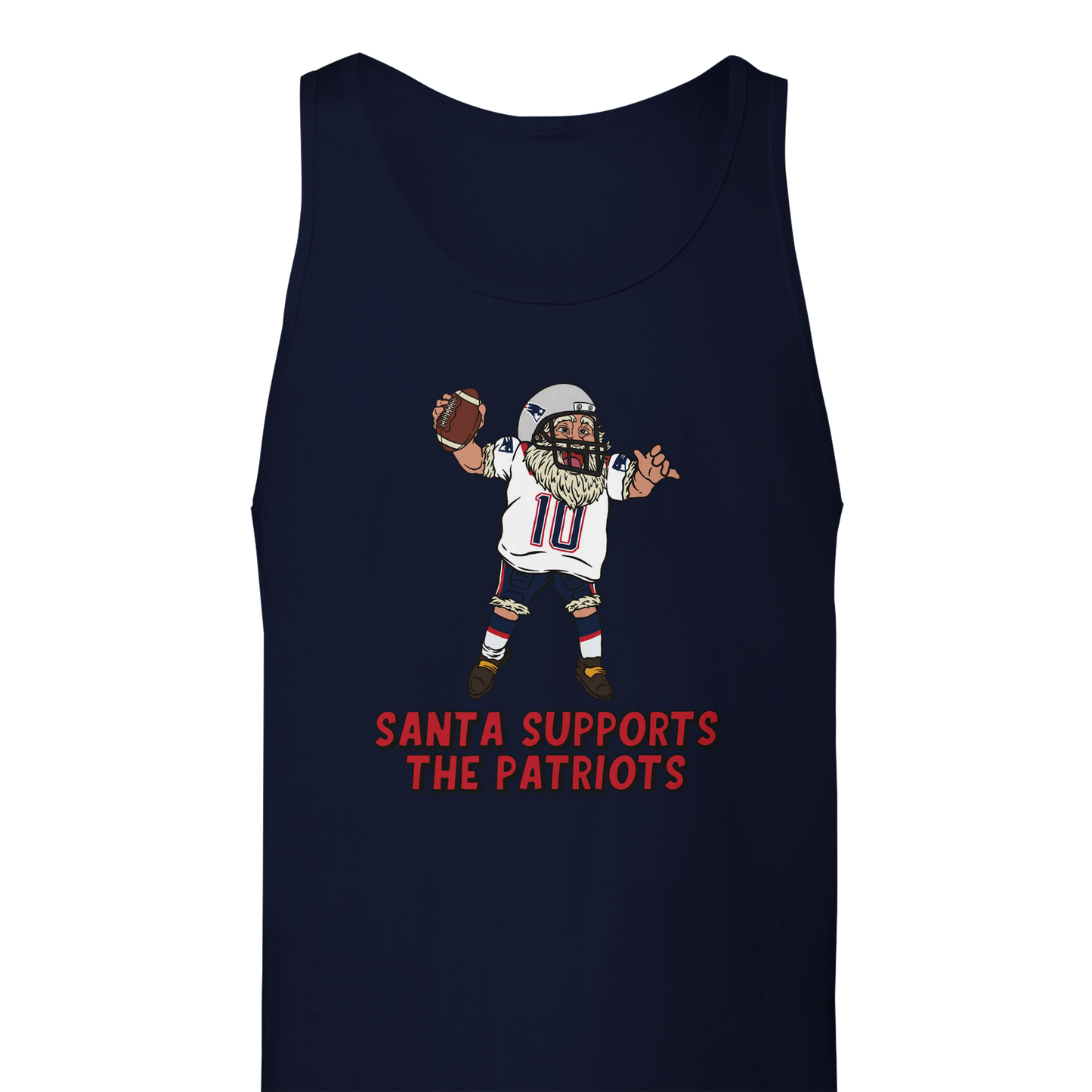 New England Patriots Unisex Tank Santa Top