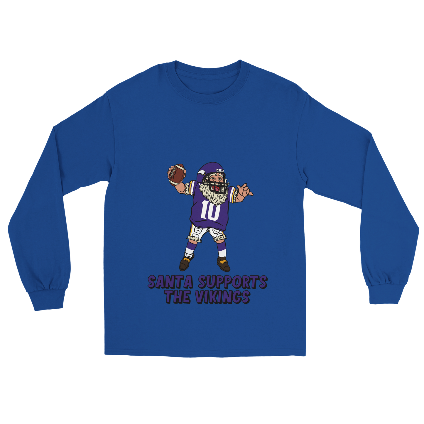 Minnesota Vikings Unisex Longsleeve Santa T-shirt