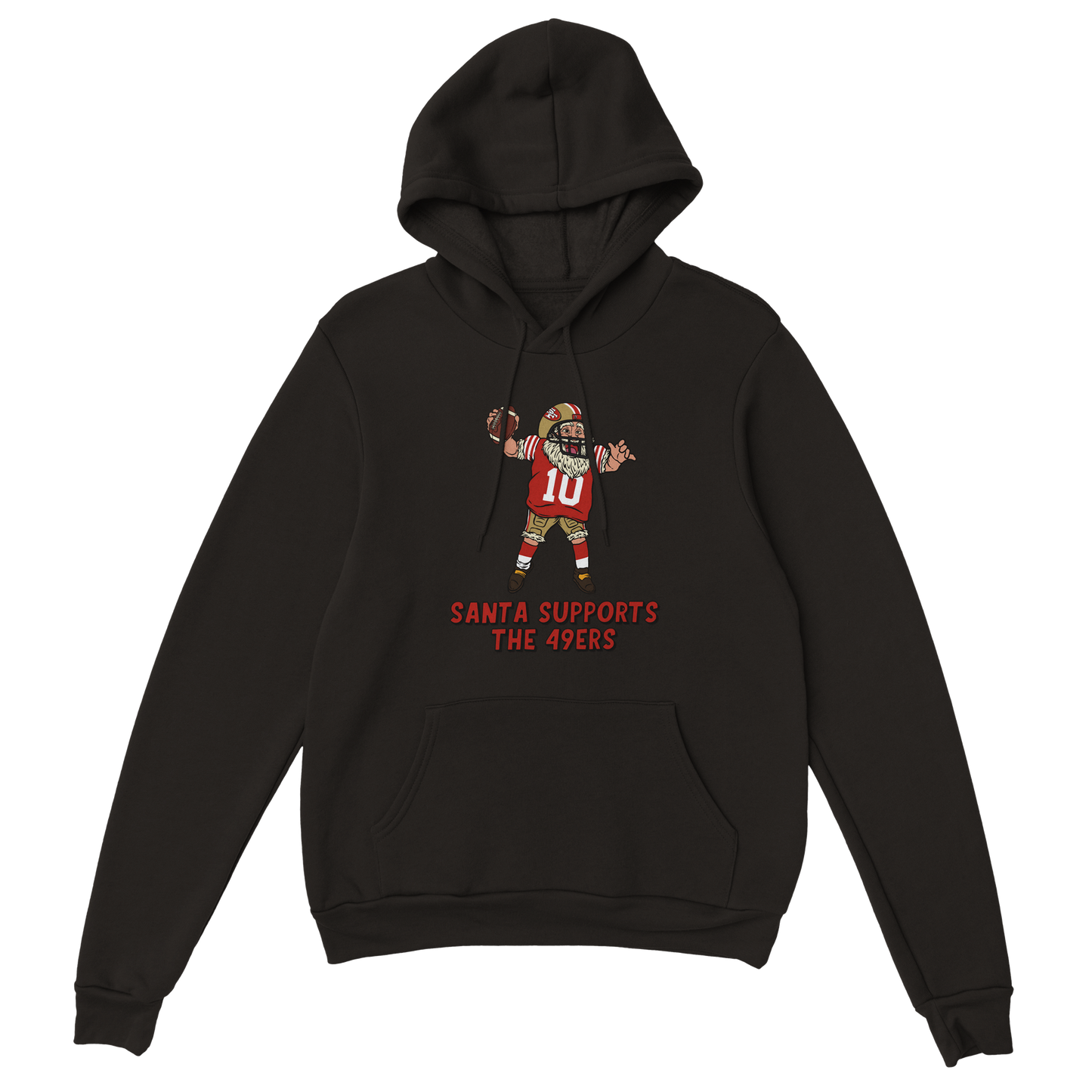 San Francisco 49ers Unisex Pullover Santa Hoodie