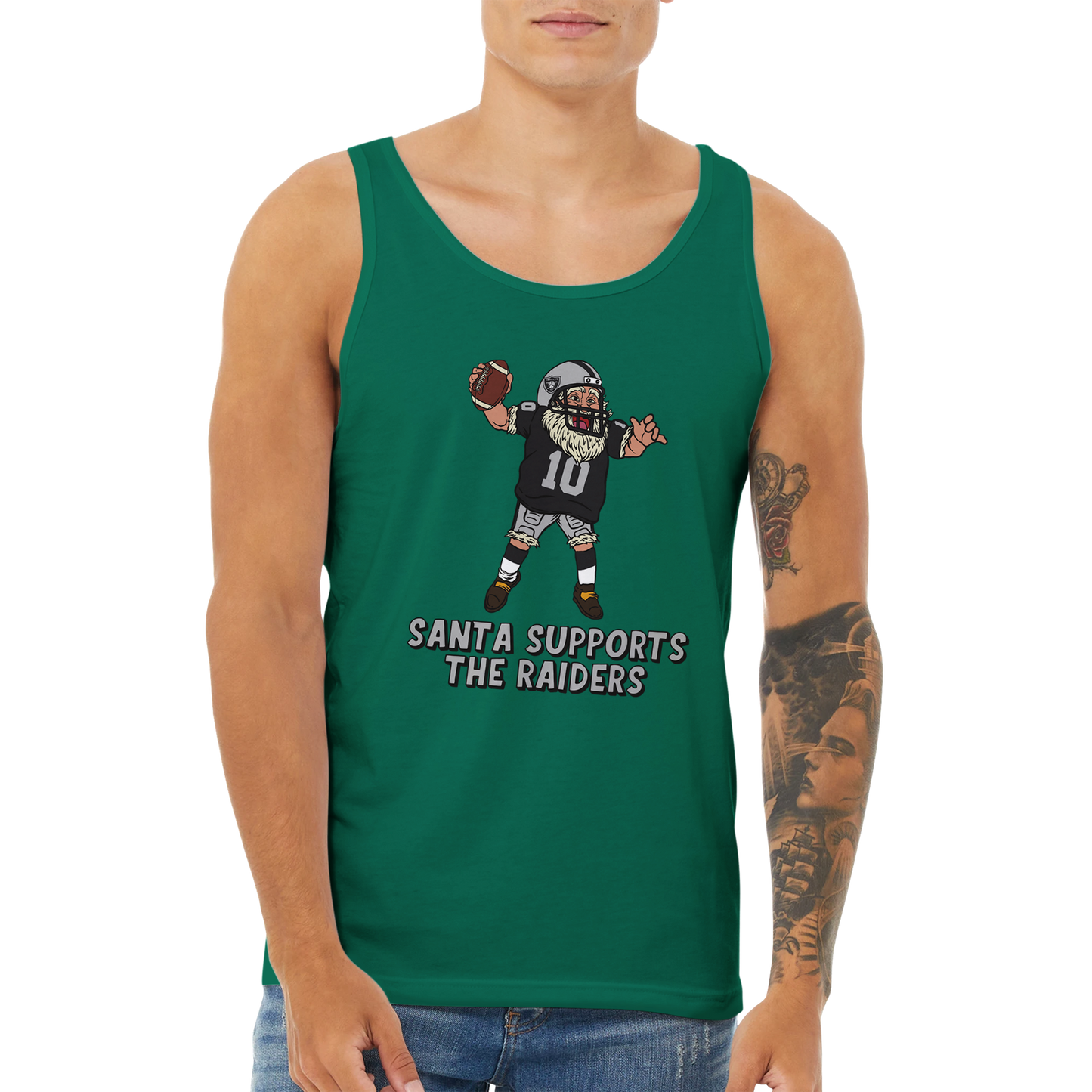 Las Vegas Raiders Unisex Santa Tank Top