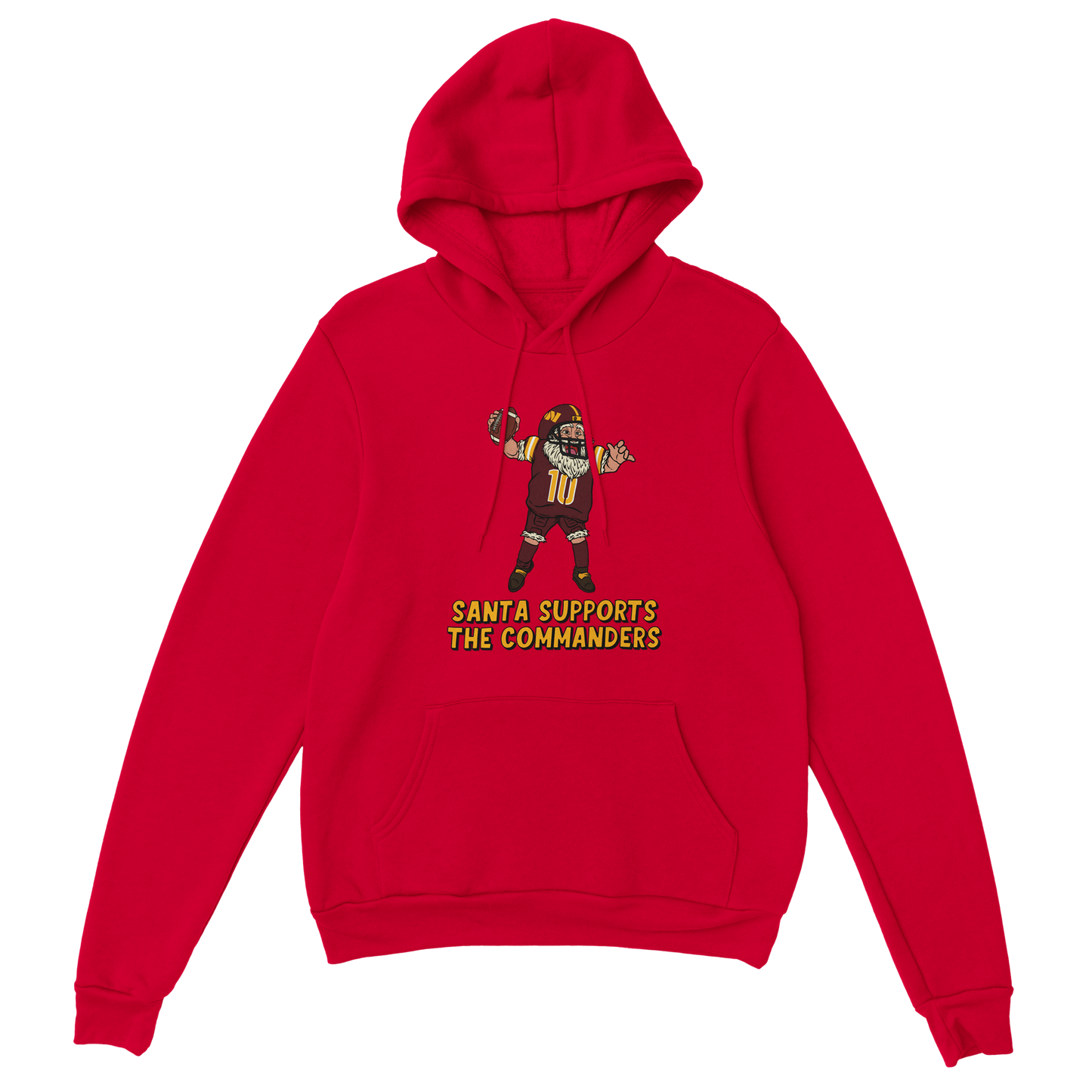 Washington Commanders Unisex Pullover Santa Hoodie