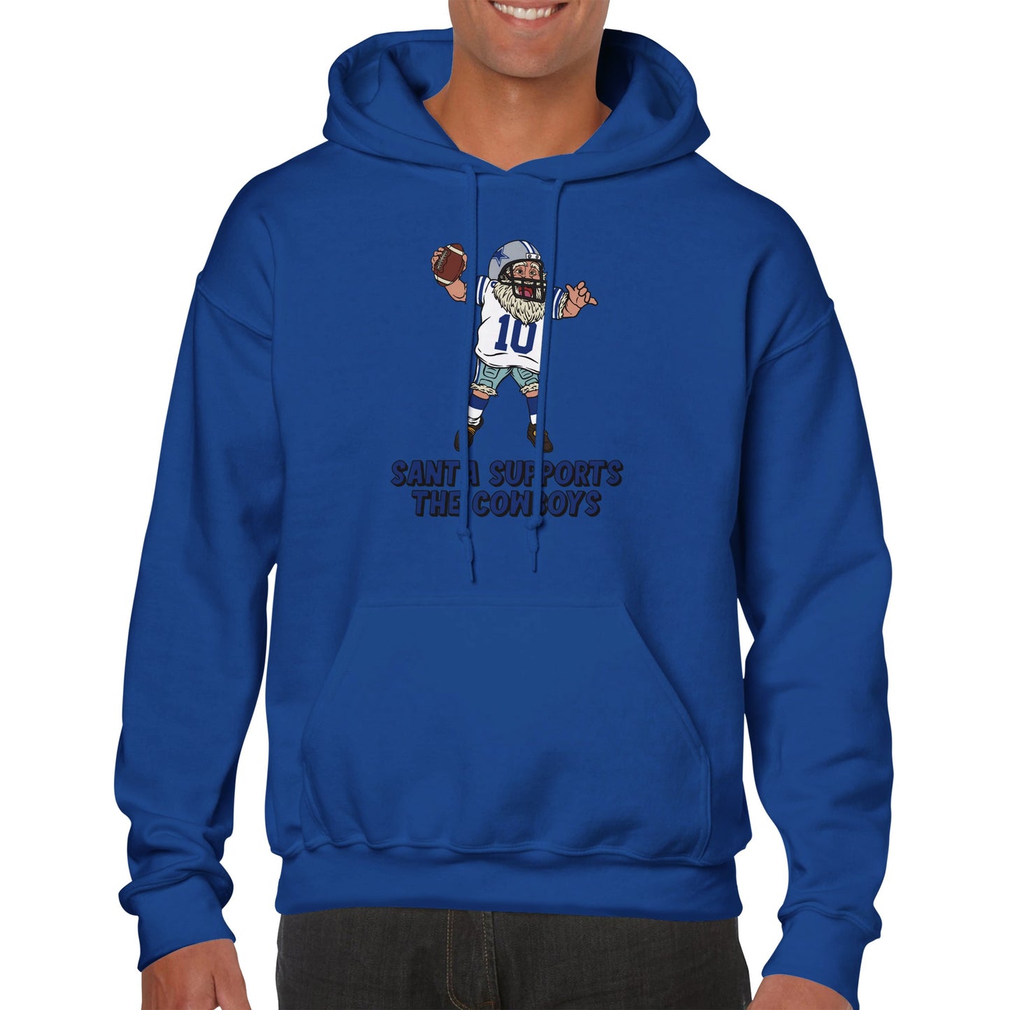 Dallas Cowboys Unisex Pullover Santa Hoodie