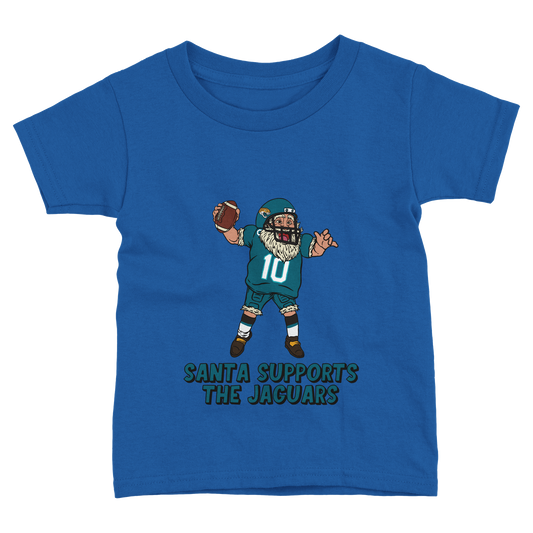 Jacksonville Jaguars Toddler Fine Jersey Santa T-Shirt