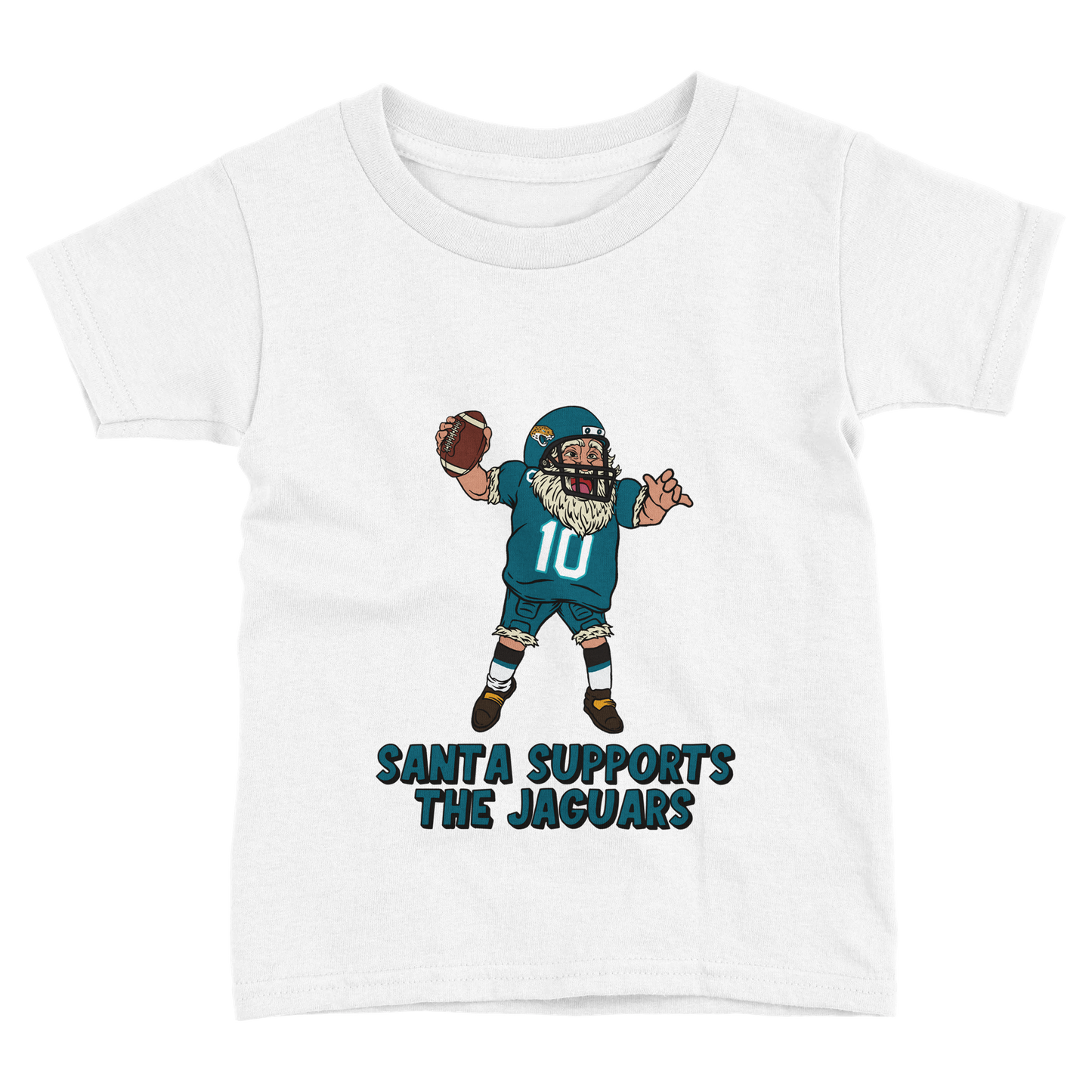 Jacksonville Jaguars Toddler Fine Jersey Santa T-Shirt