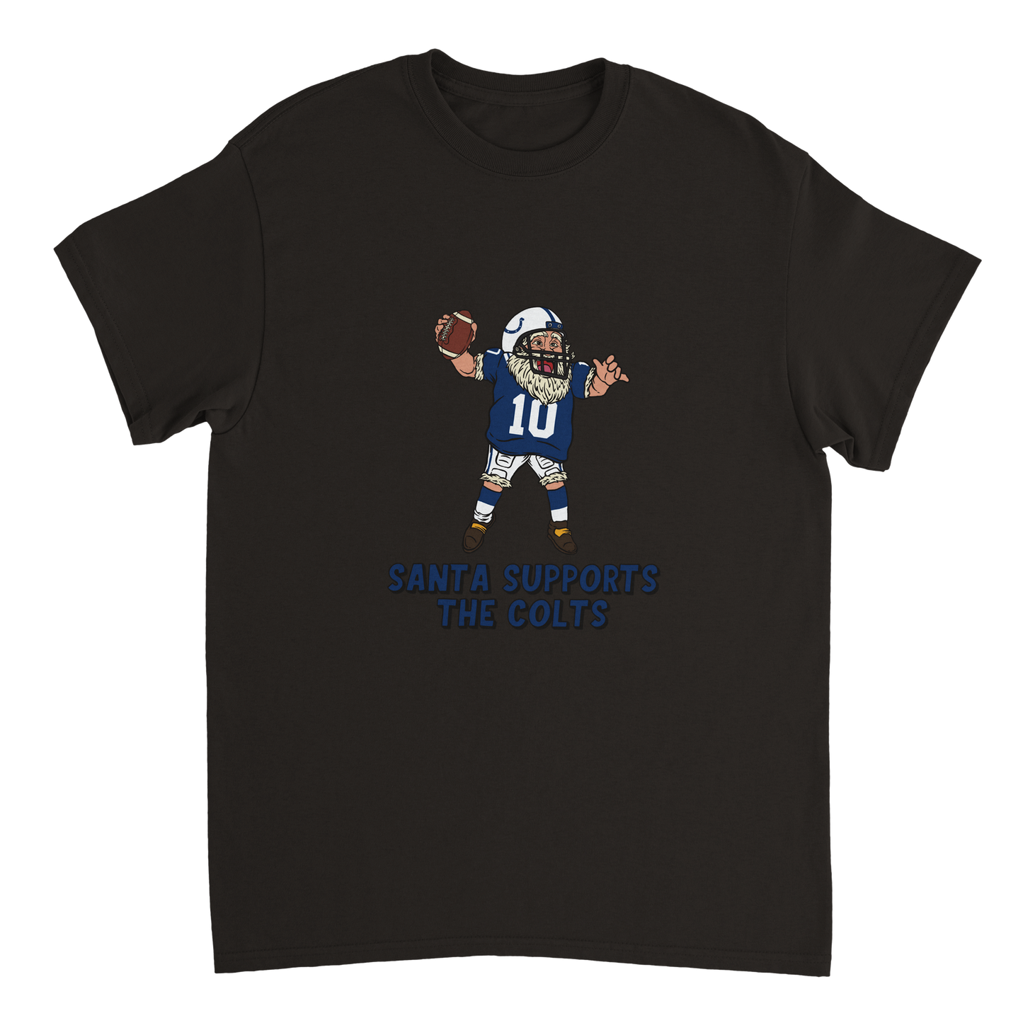 Indianapolis Colts Unisex Crewneck Santa T-shirt