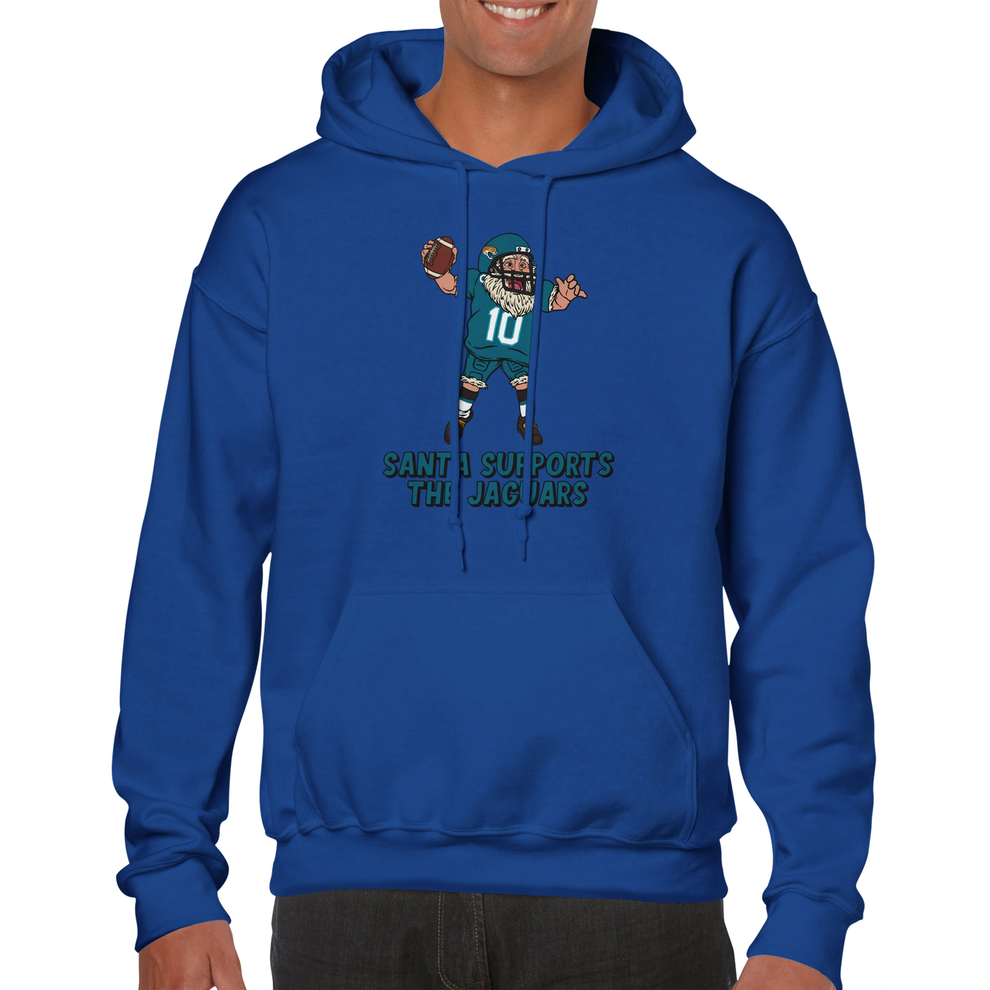 Jacksonville Jaguars Unisex Pullover Santa Hoodie