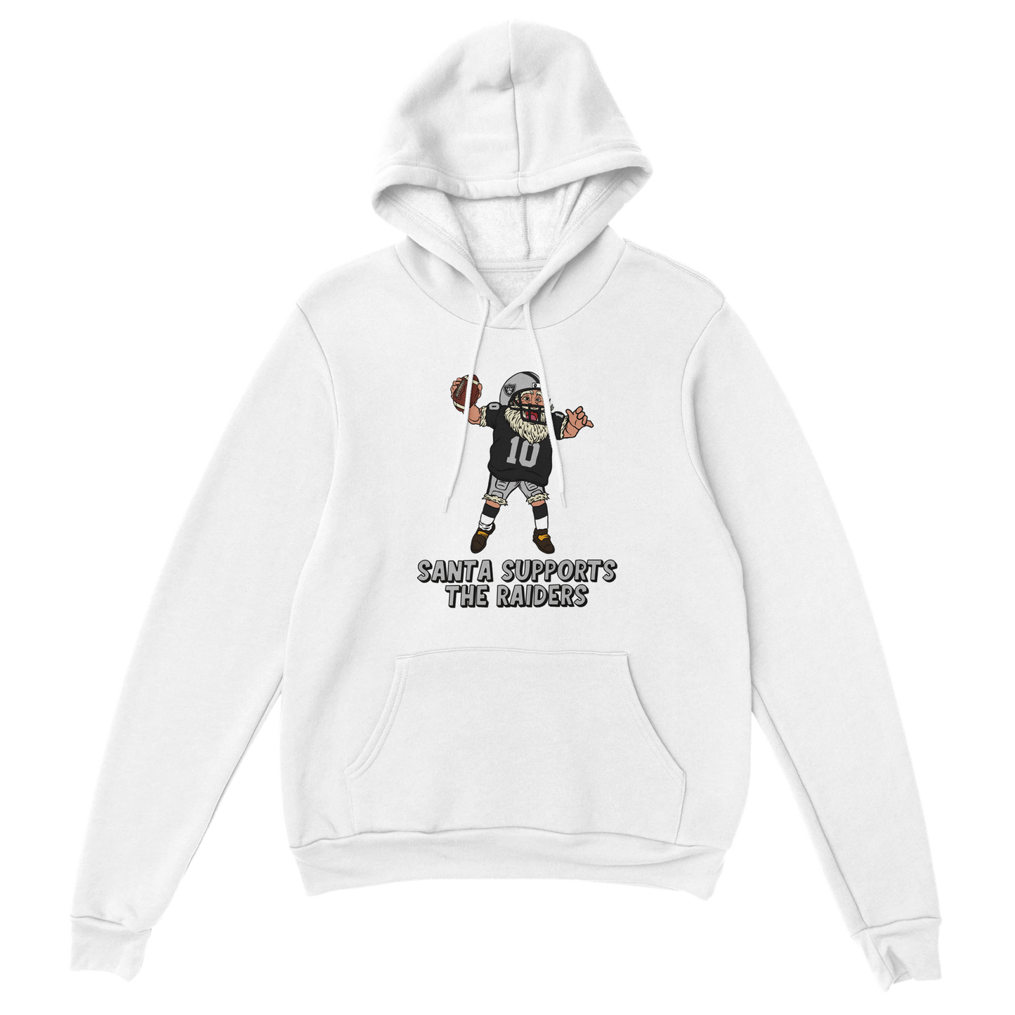 Las Vegas Raiders Unisex Pullover Santa Hoodie