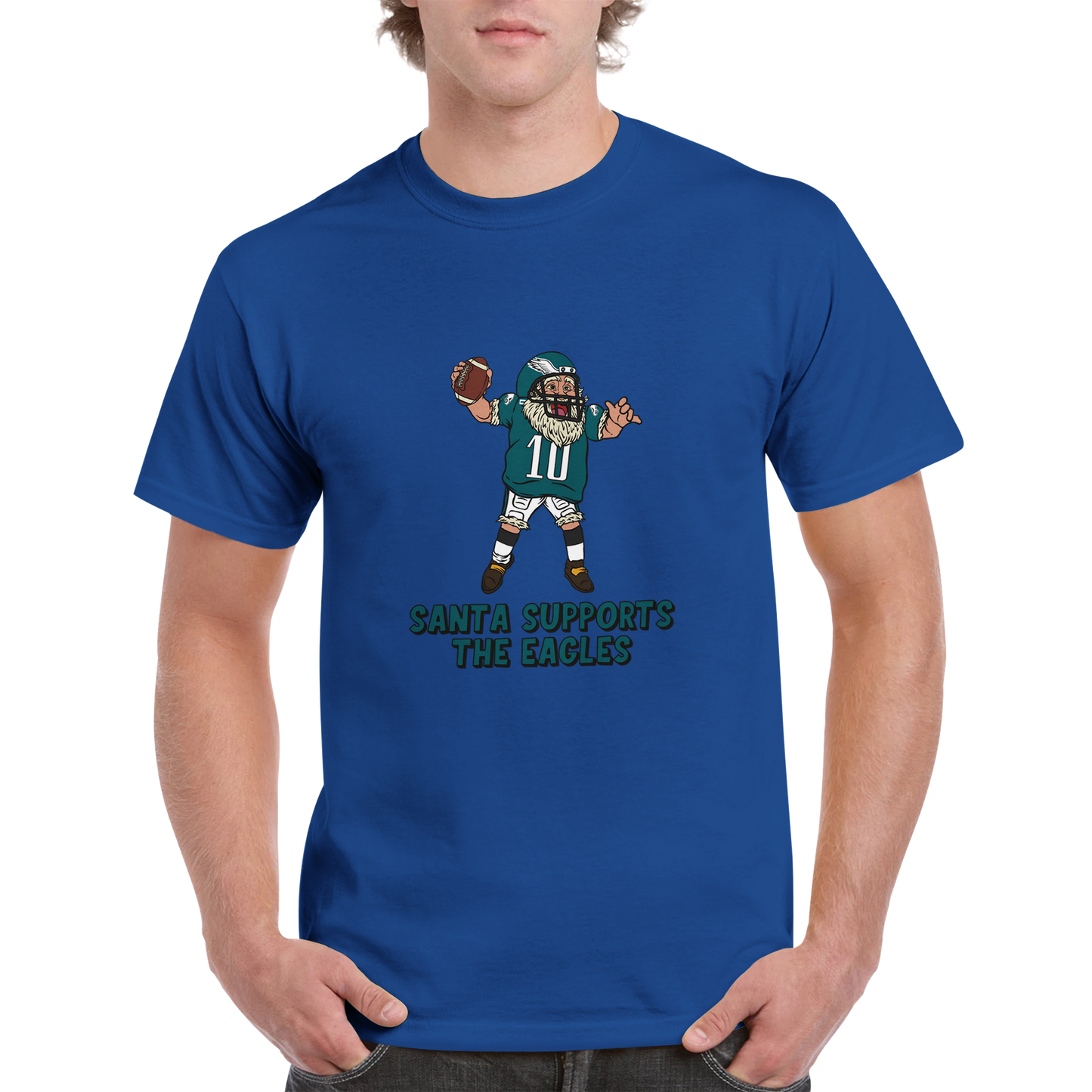 Philadelphia Eagles Unisex Crewneck Santa T-shirt