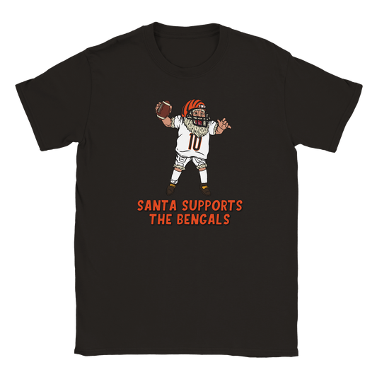 Cincinnati Bengals Kids Crewneck Santa T-shirt