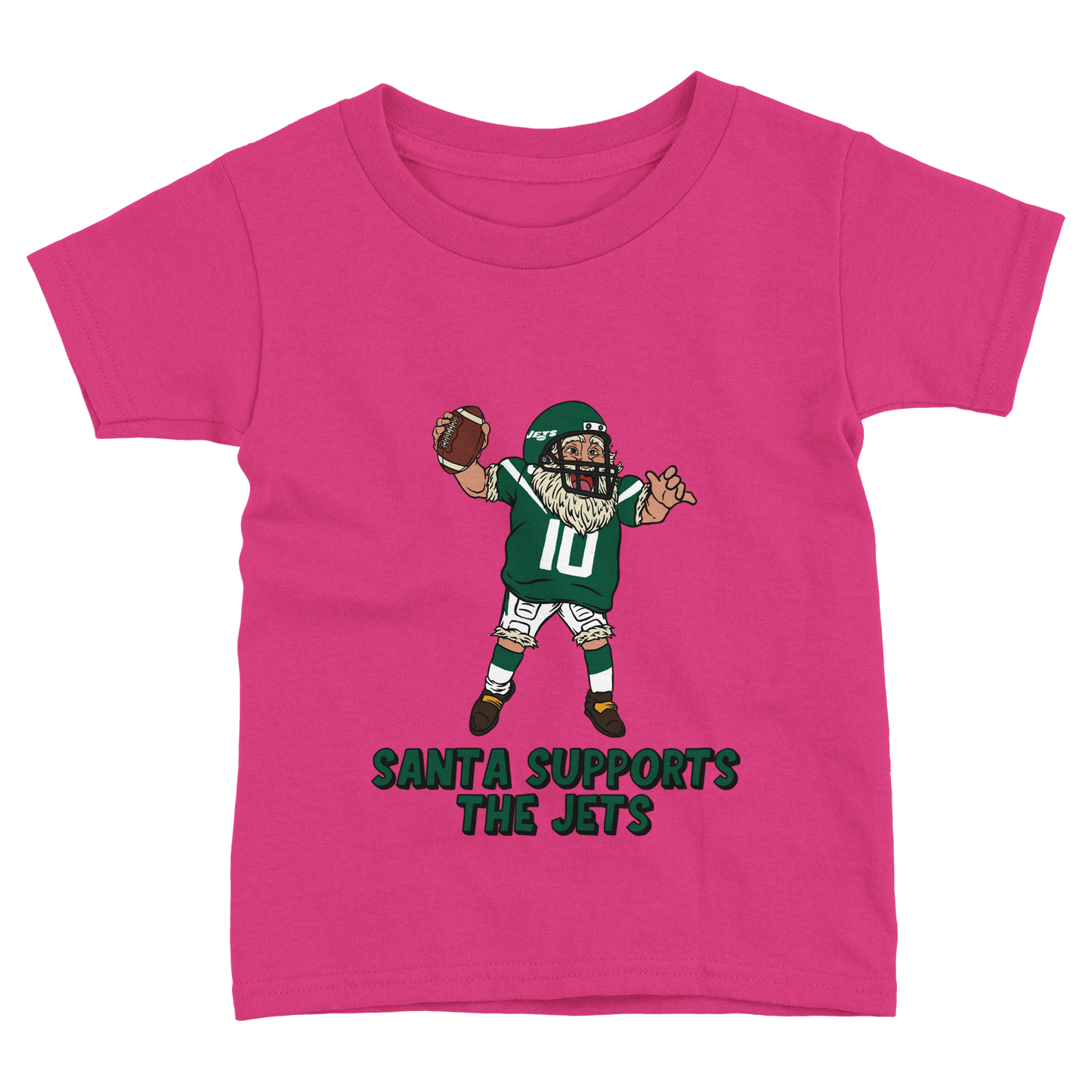 New York Jets Toddler Fine Jersey Santa T-Shirt