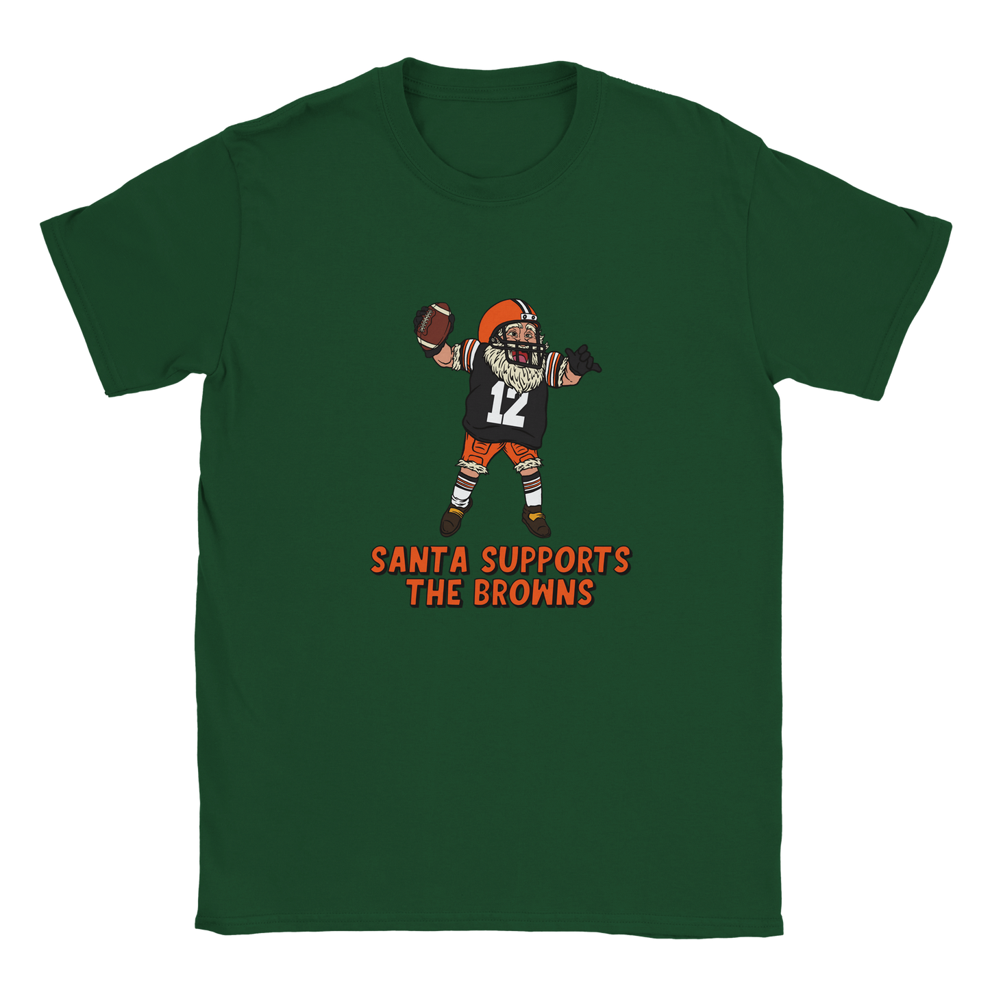 Cleveland Browns Kids Crewneck Santa T-shirt