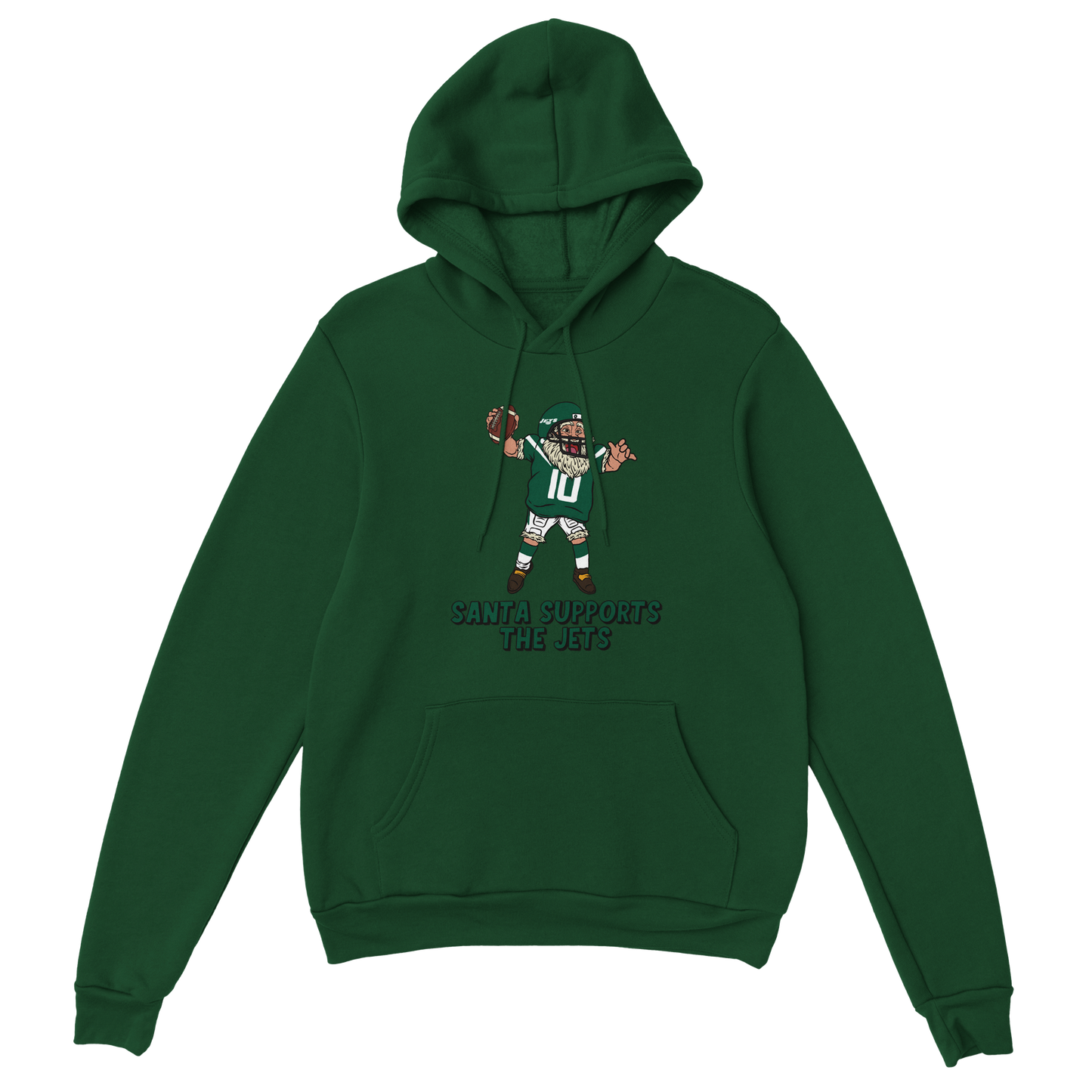 New York Jets Unisex Pullover Santa Hoodie