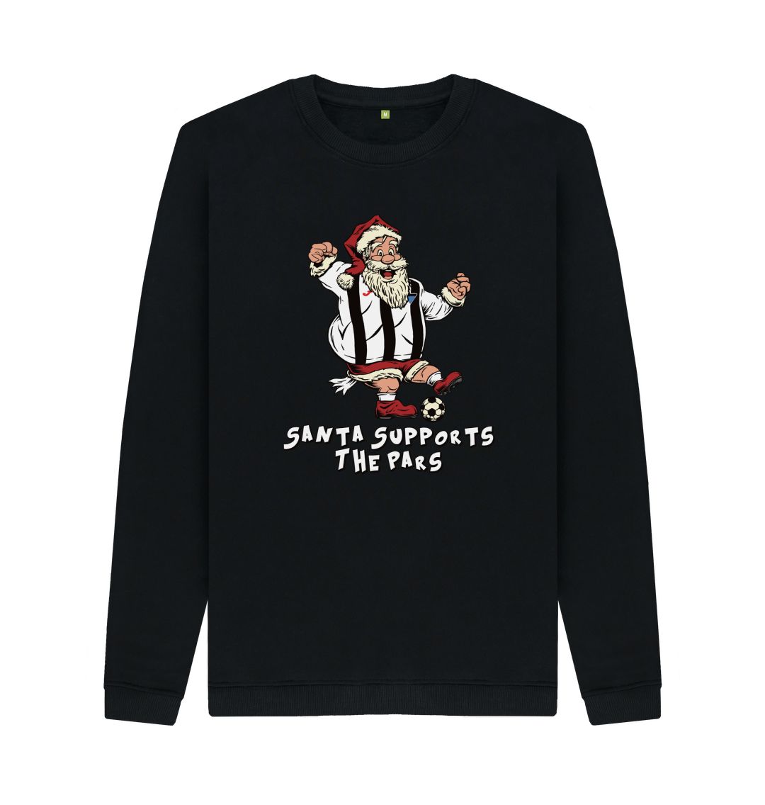 Black Dunfermline Men's Santa Jumper