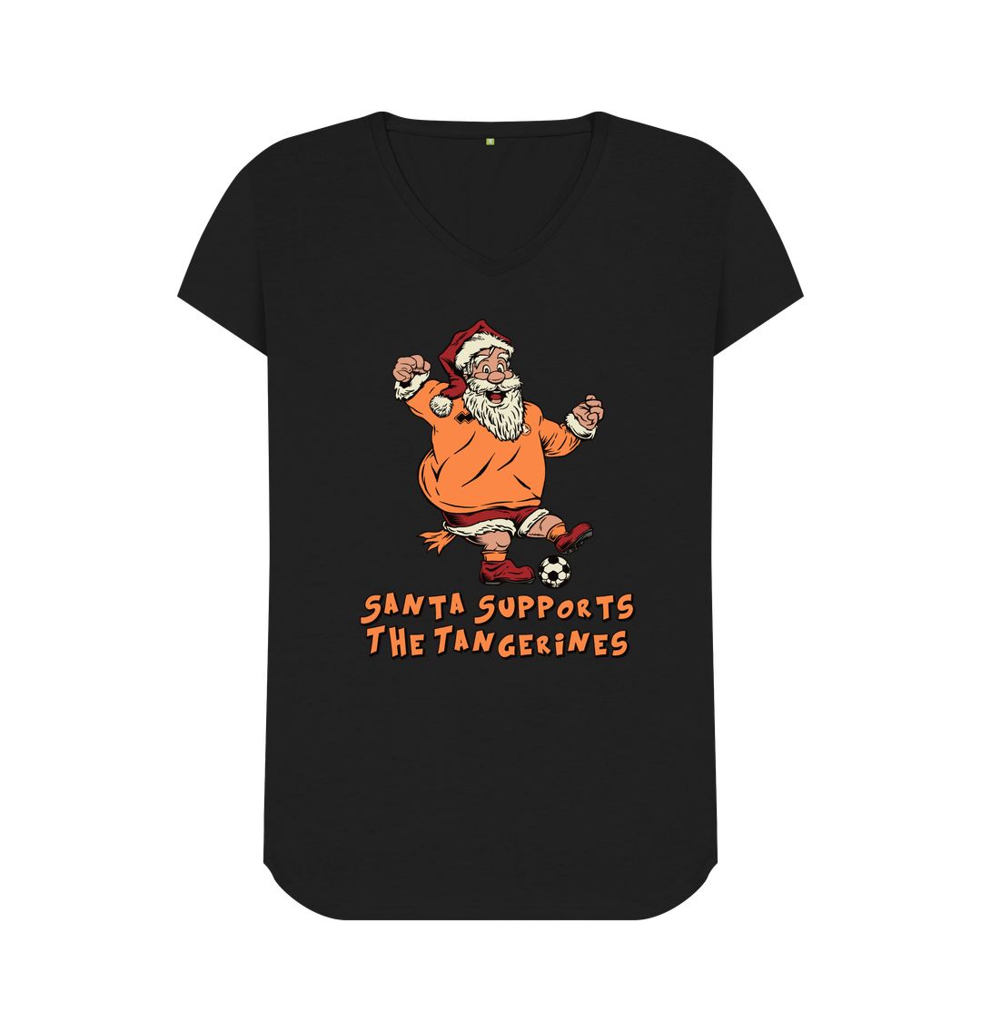 Black Dundee United Woman's V-neck T-shirt