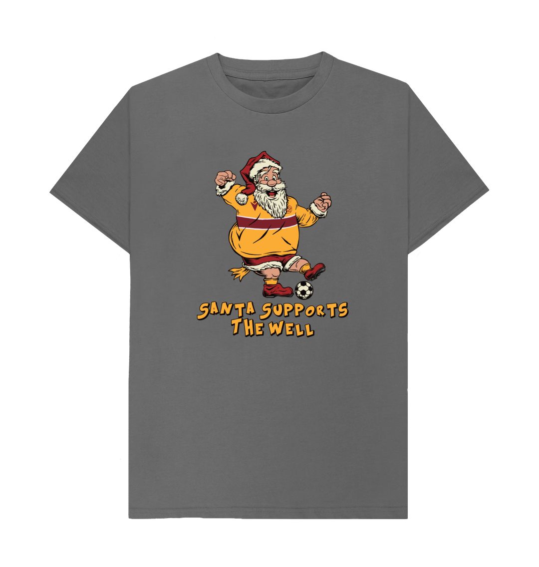 Slate Grey Motherwell Men's Santa T-shirt