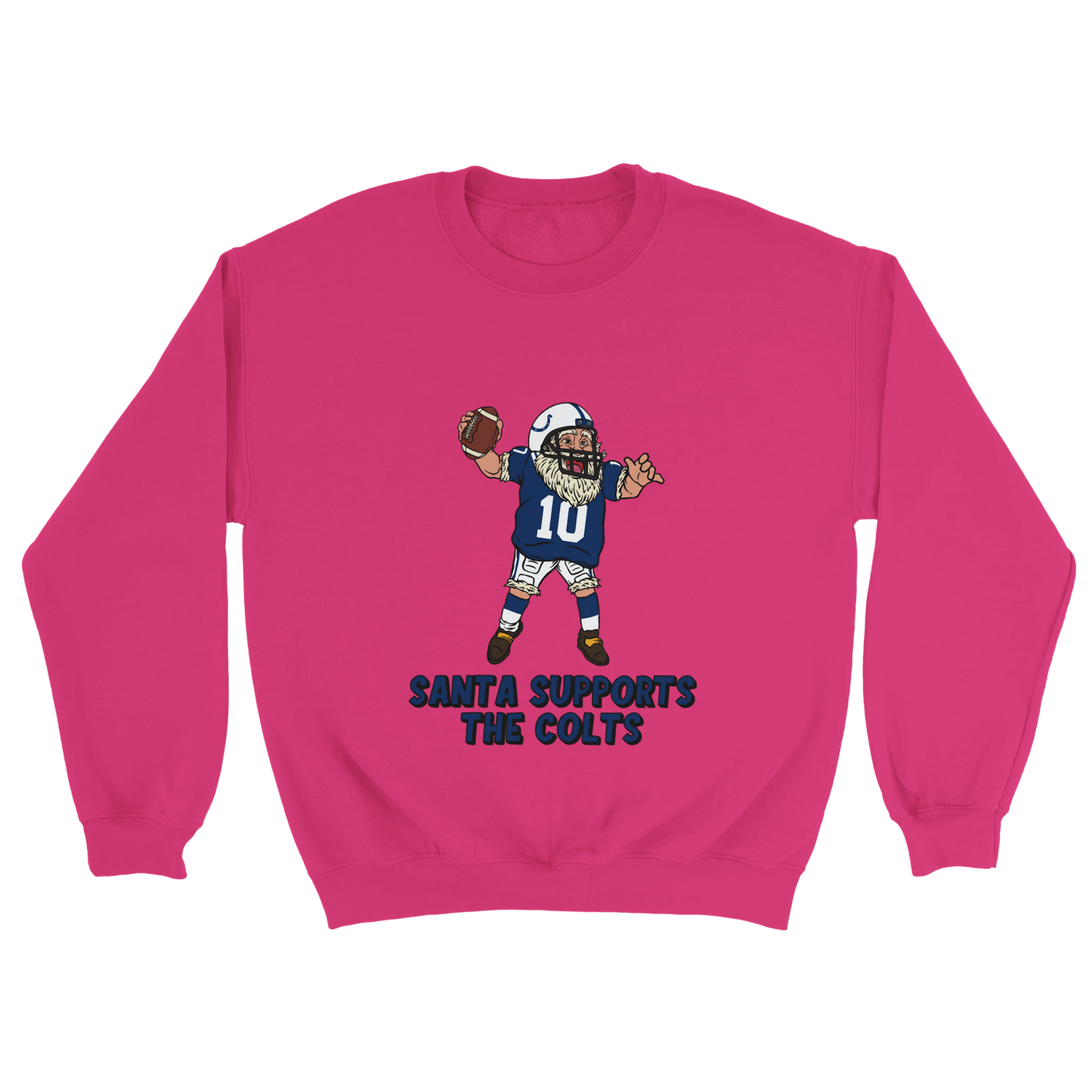 Indianapolis Colts Unisex Crewneck Santa Sweatshirt