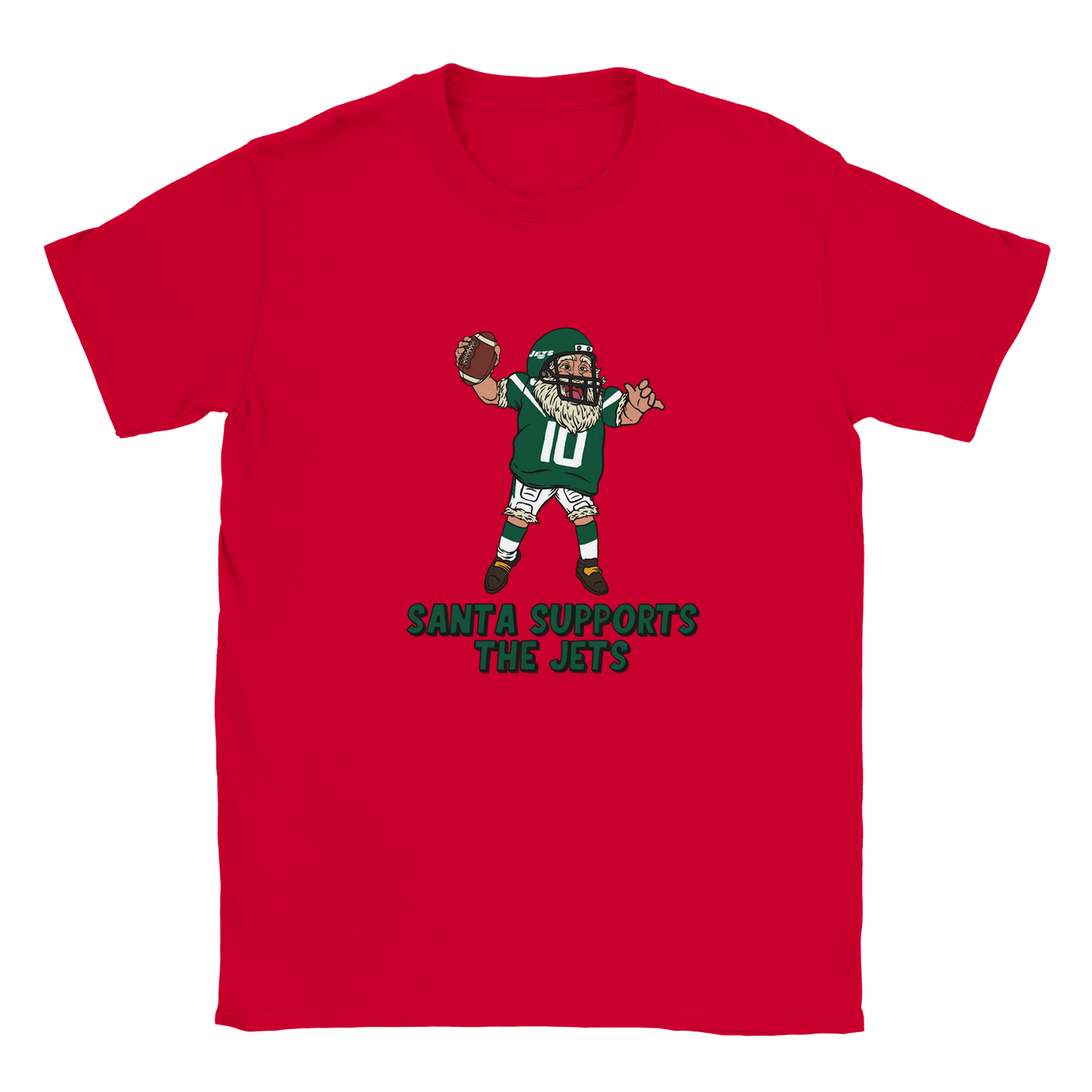 New York Jets Kids Crewneck Santa T-shirt