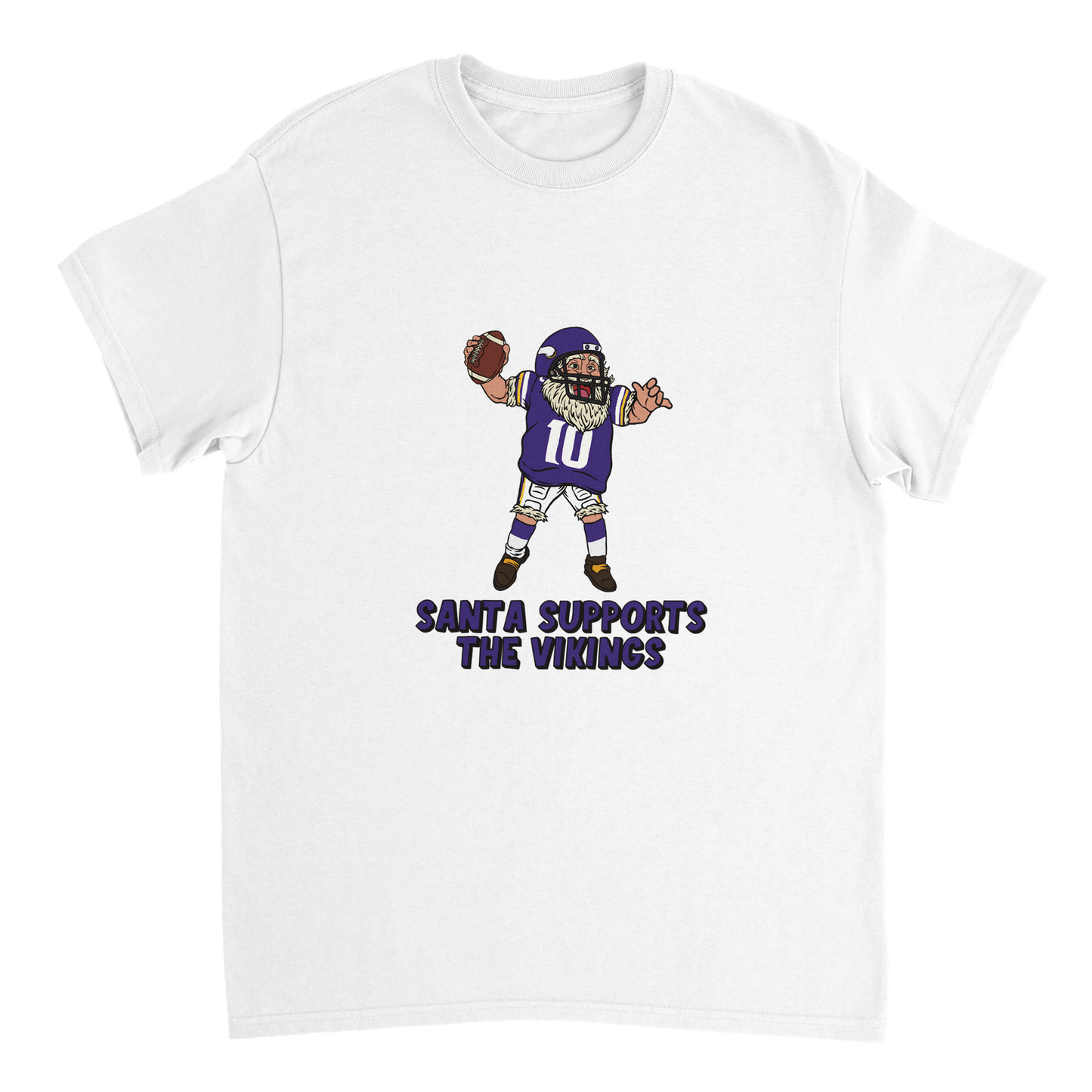 Minnesota Vikings Unisex Crewneck Santa T-shirt