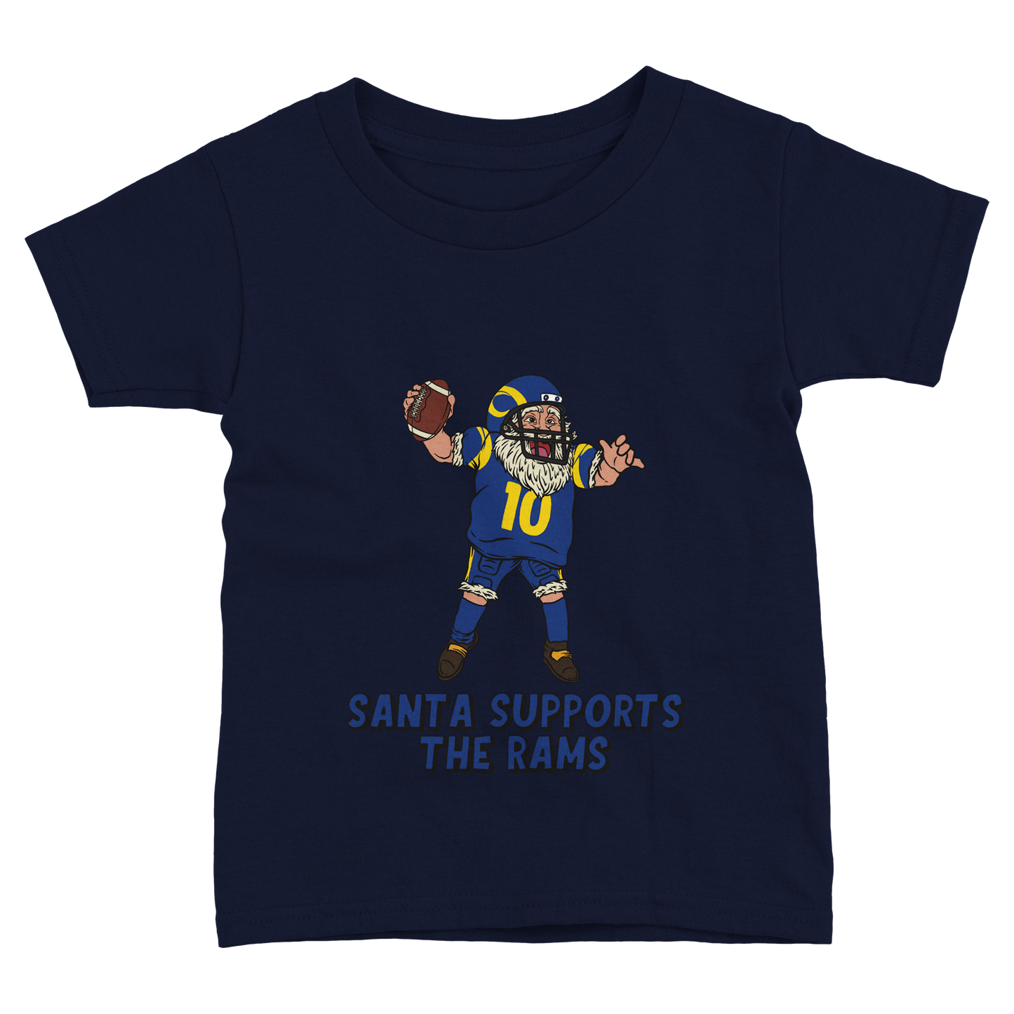 Los Angeles Rams Toddler Fine Jersey Santa T-Shirt