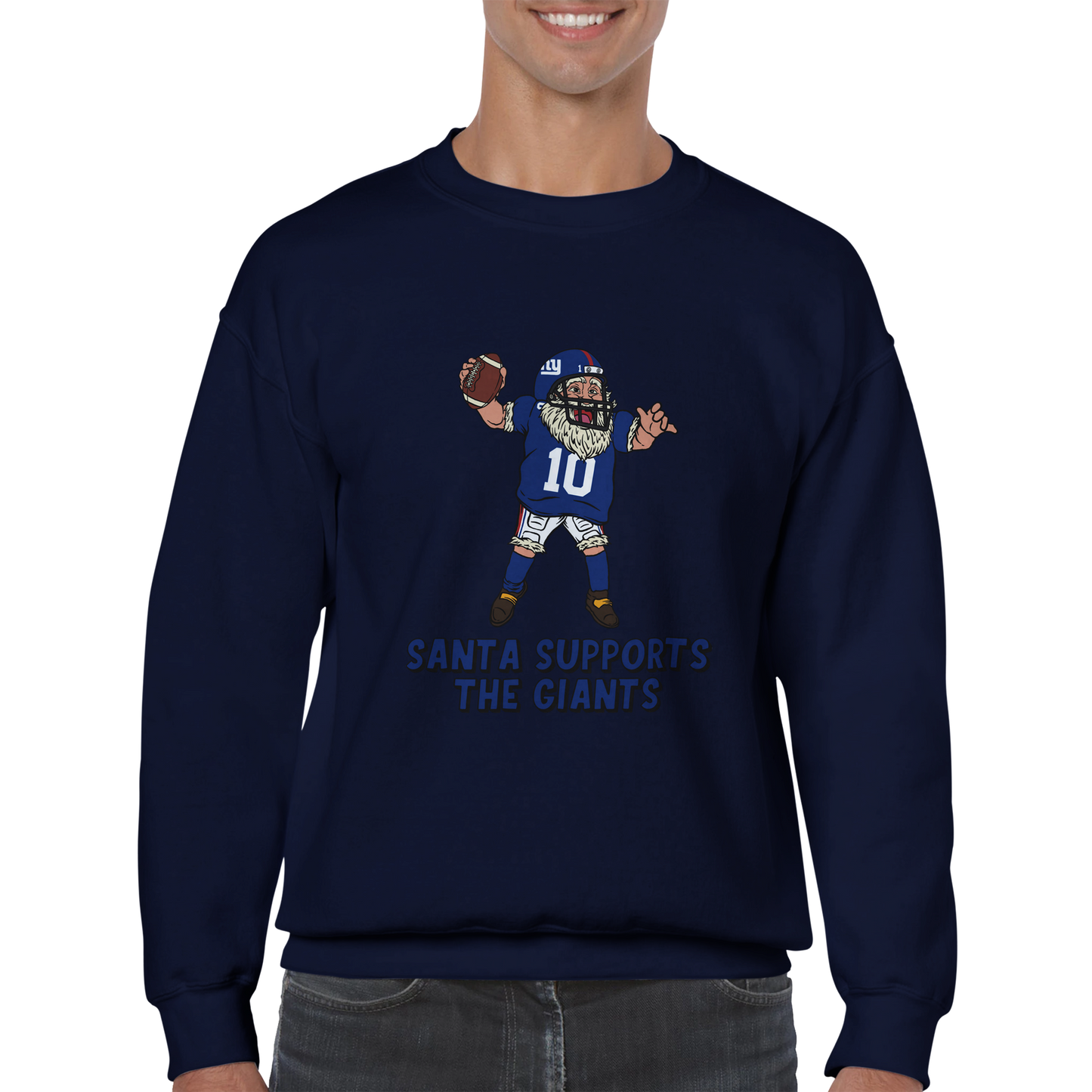 New York Giants Unisex Crewneck Santa Sweatshirt