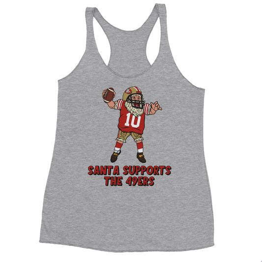 San Francisco 49ers Women's Racerback Santa Tank Top