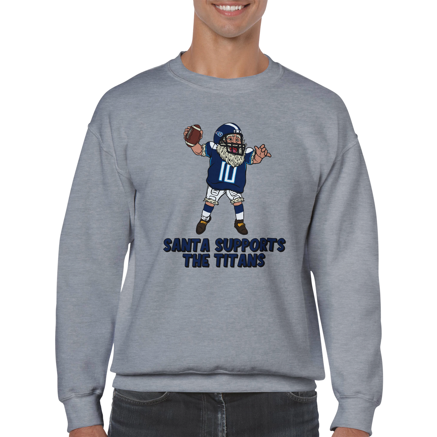 Tennessee Titans Unisex Crewneck Santa Sweatshirt