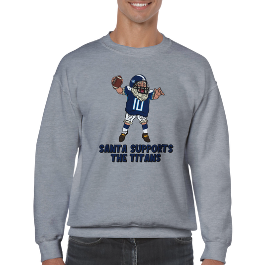 Tennessee Titans Unisex Crewneck Santa Sweatshirt