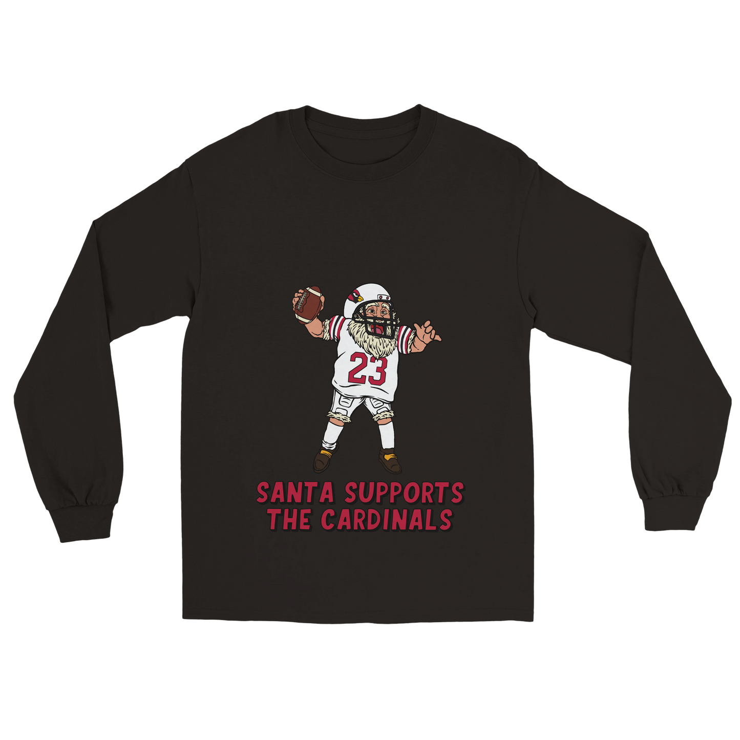 Arizona Cardinals Unisex Longsleeve Santa T-shirt