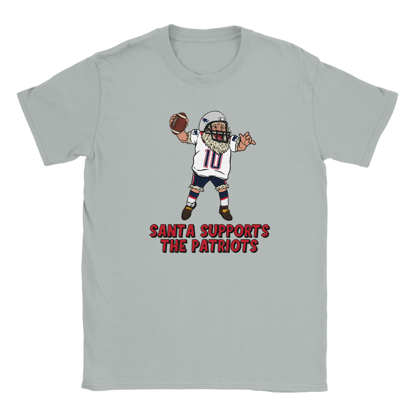 New England Patriots Kids Crewneck Santa T-shirt