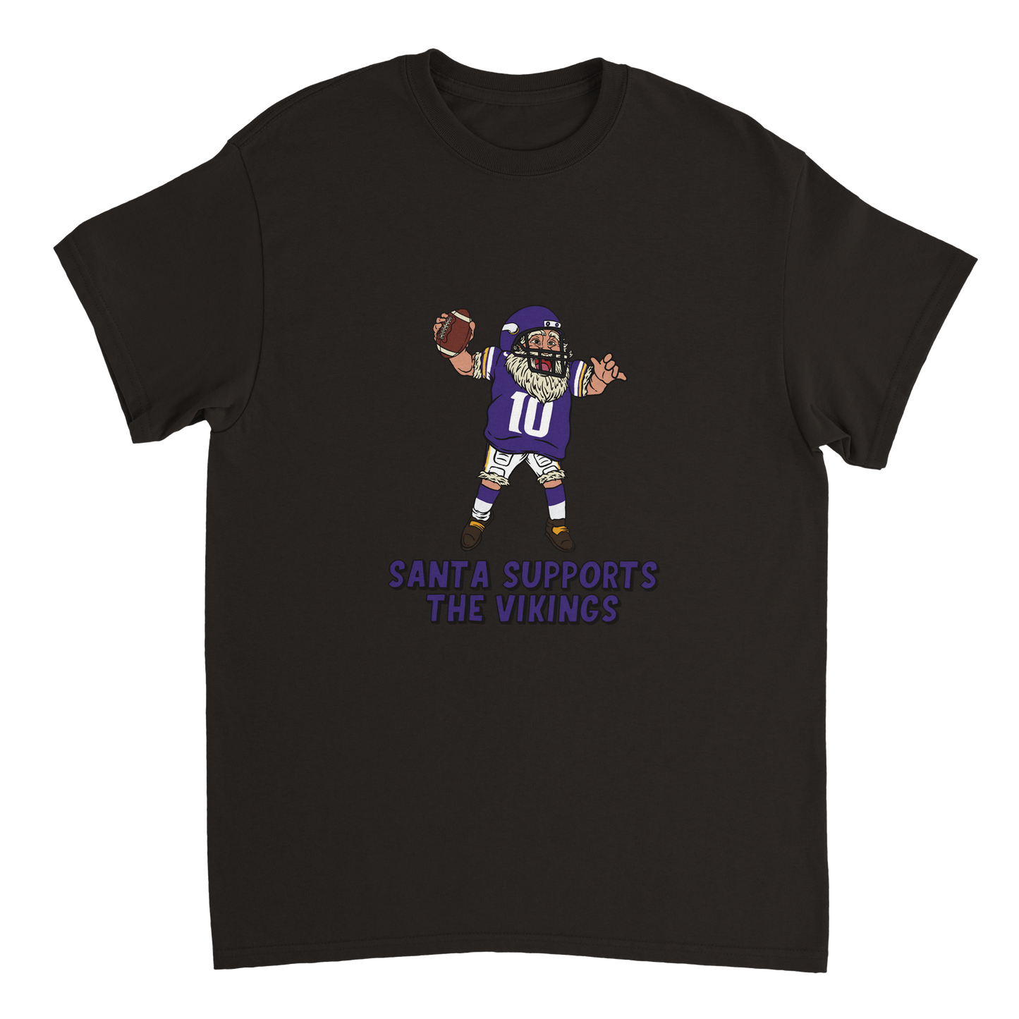 Minnesota Vikings Unisex Crewneck Santa T-shirt