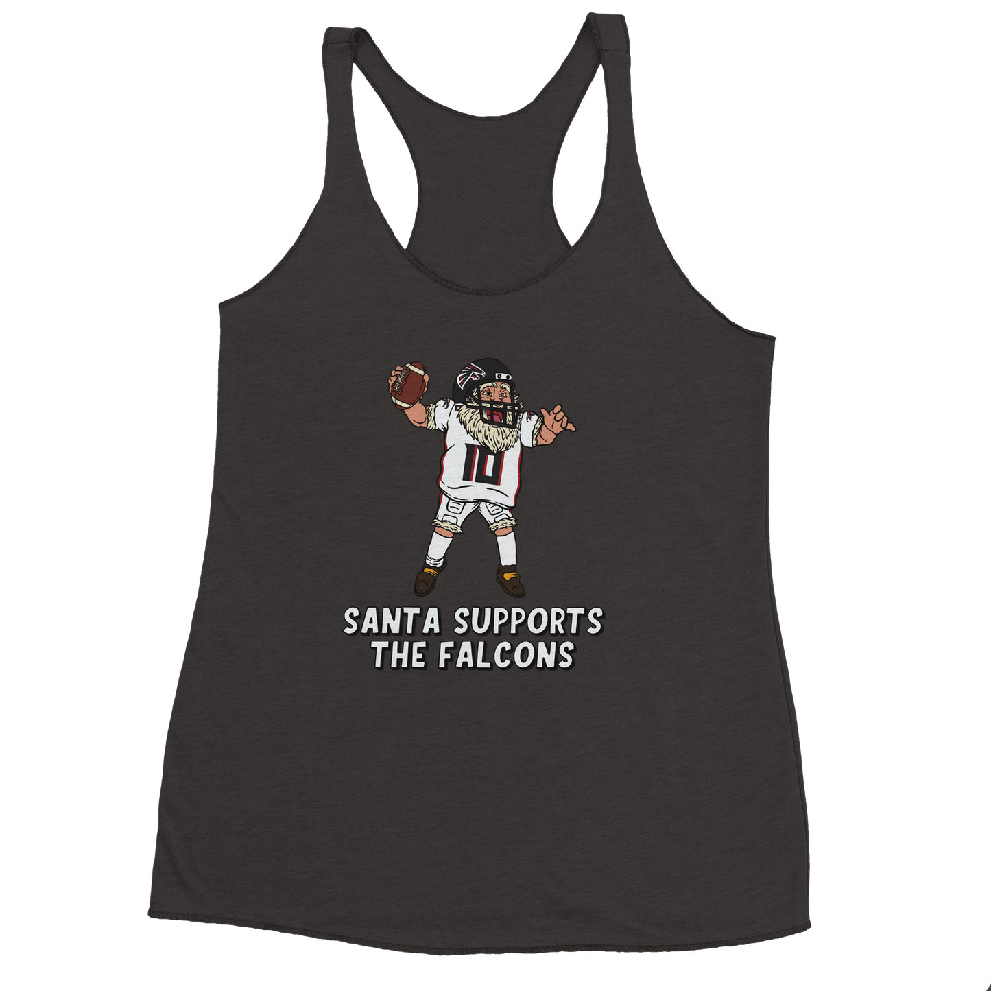 Atlanta Falcons Women's Racerback Santa Tank Top