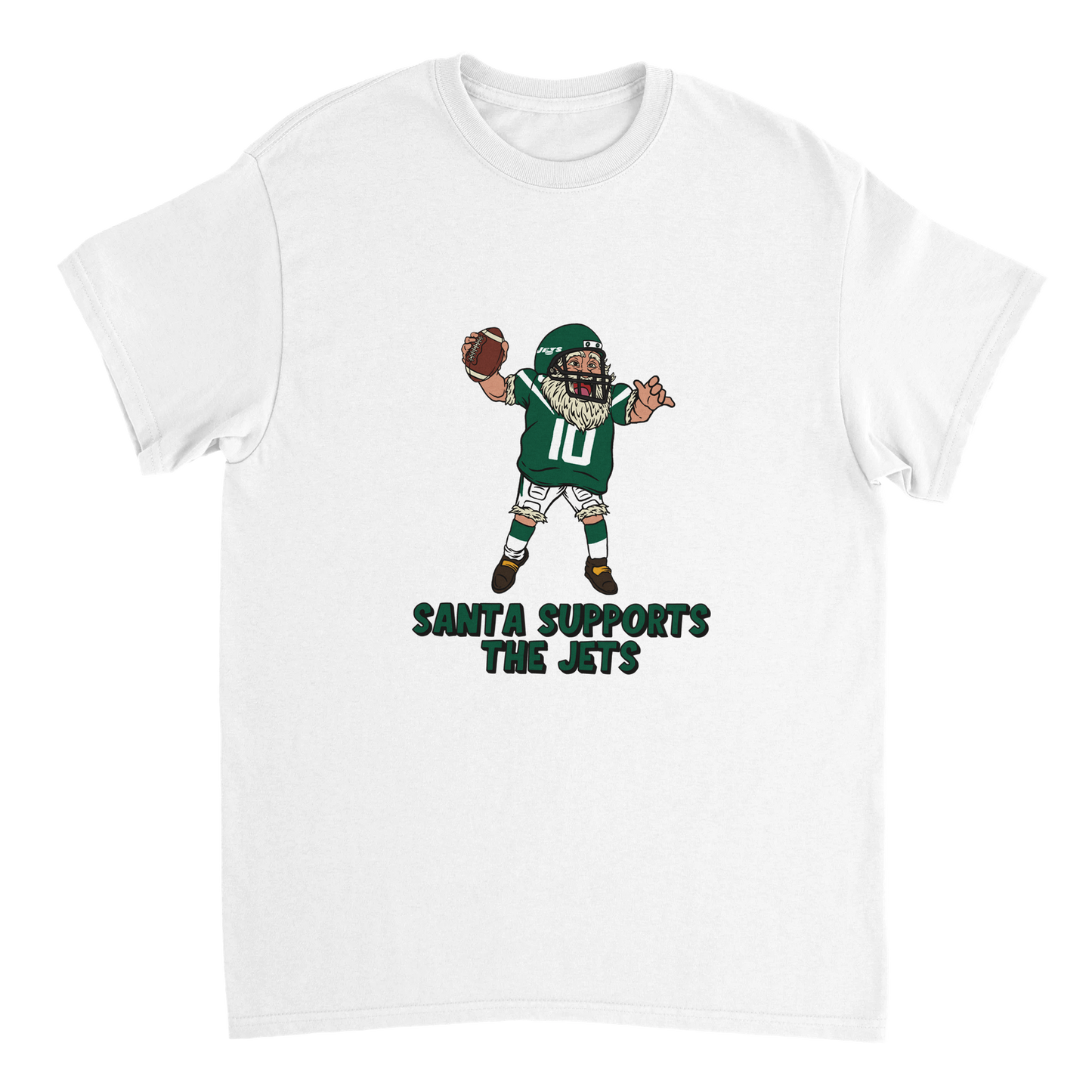 New York Jets Unisex Crewneck Santa T-shirt