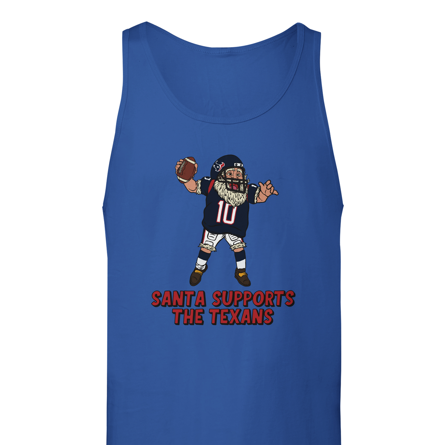 Houston Texans Unisex Santa Tank Top