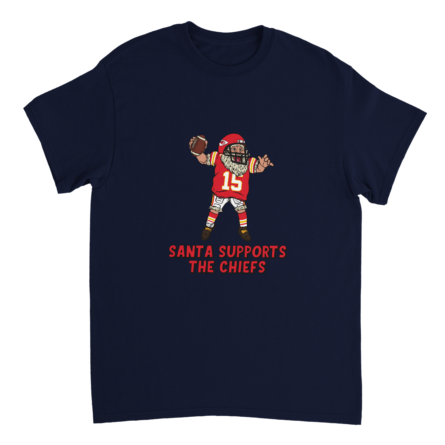 Kansas City  Chiefs Unisex Crewneck Santa T-shirt